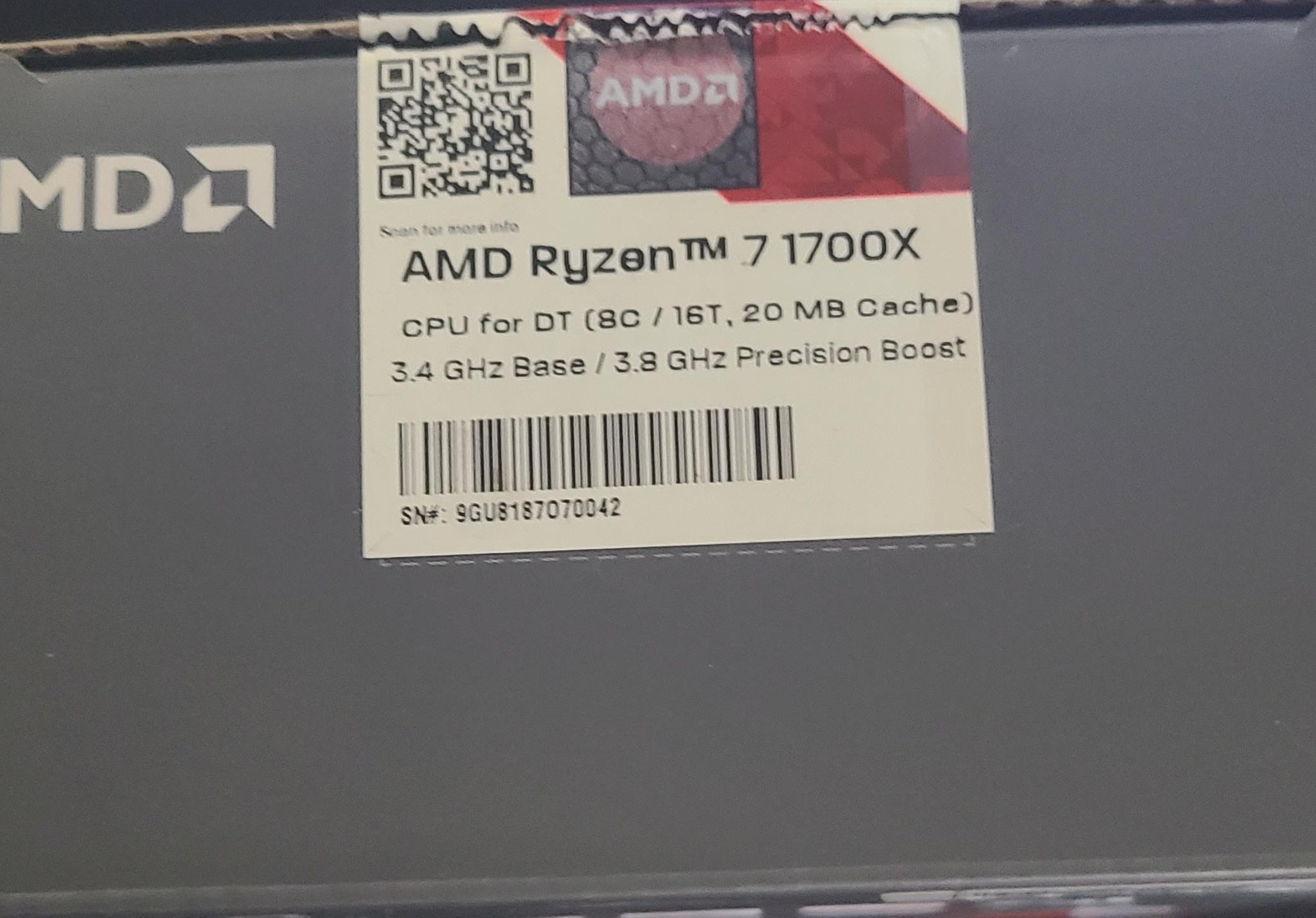 AMD Ryzen 7 1700X