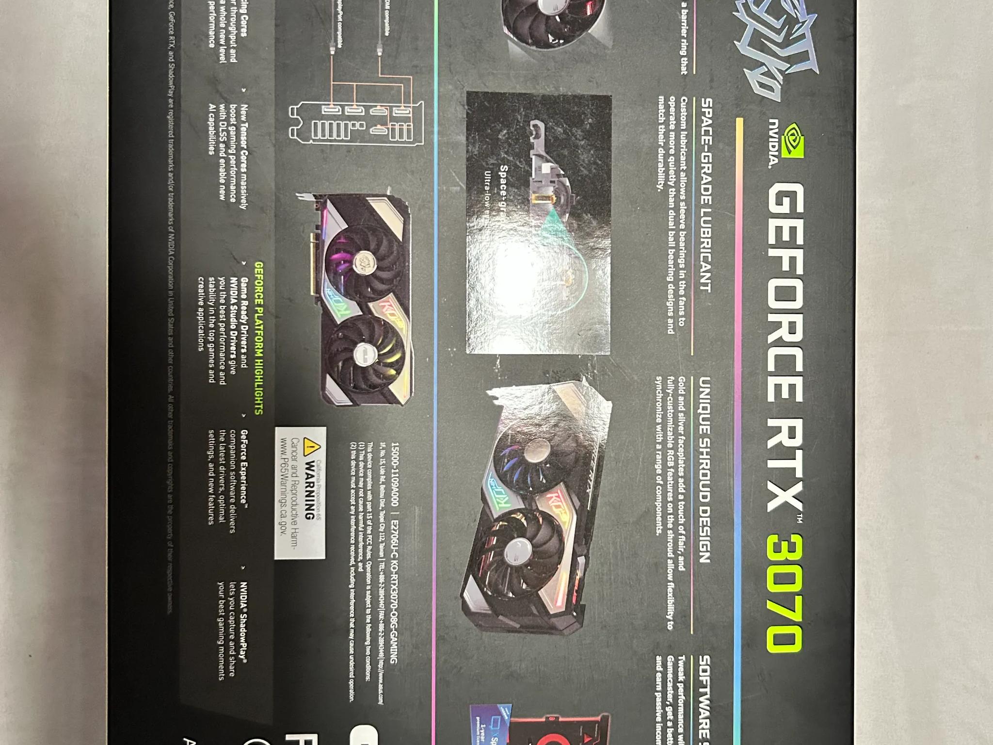 ASUS KO NIVIDIA GeForce RTX 3070 OC Edition 8GB GDDR6 Gaming Video Graphics Card