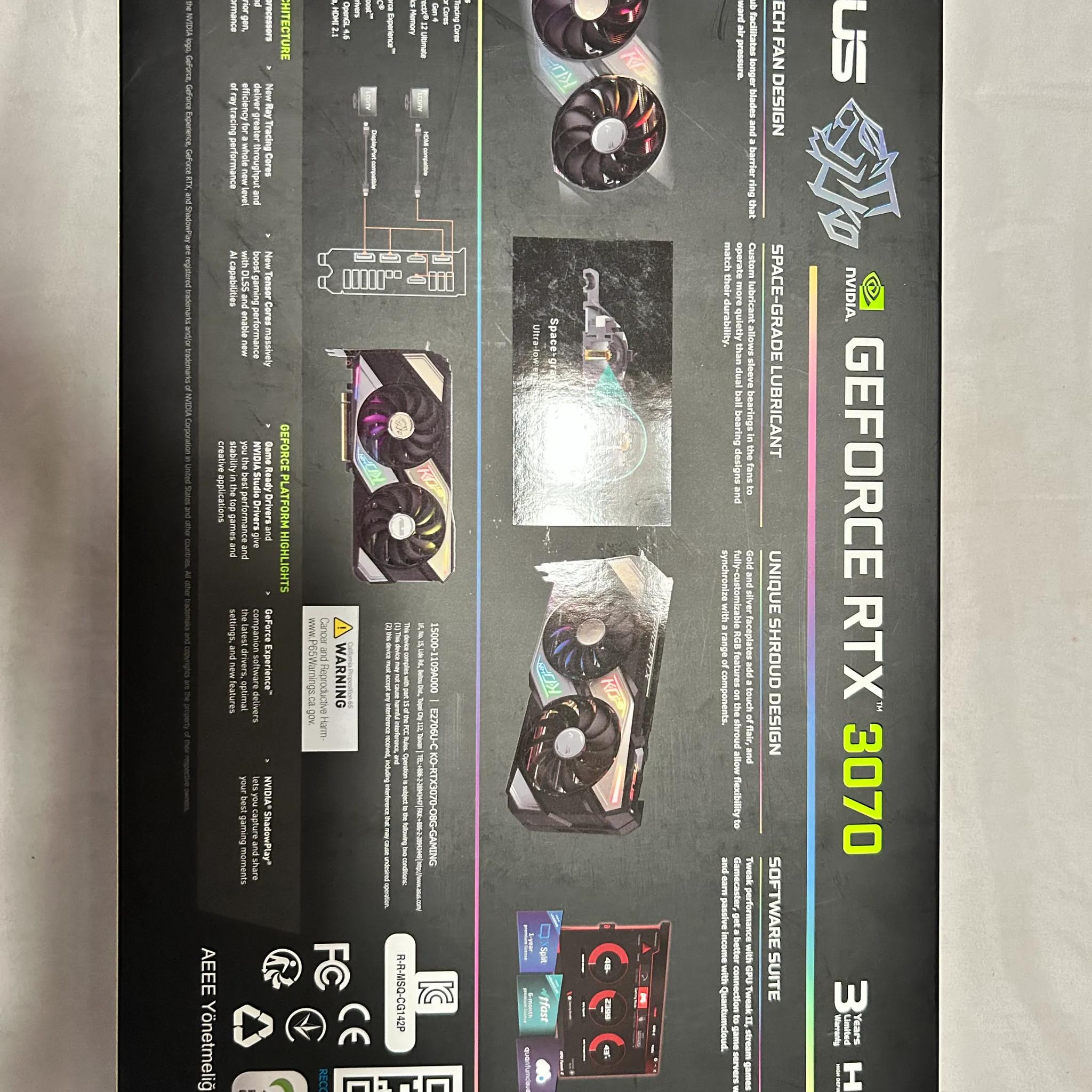 ASUS KO NIVIDIA GeForce RTX 3070 OC Edition 8GB GDDR6 Gaming Video Graphics Card