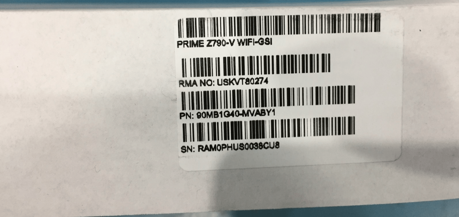 ASUS PRIME Z790 WIFI LGA 1700 ATX Motherboard - RMA Replacement - Read