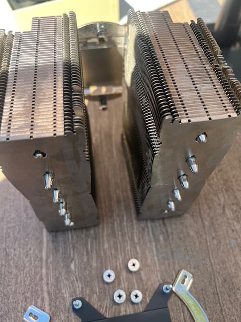 Noctua NH-D15 Premium 6 Heat Pipe Dual Tower CPU Cooler W/O fans.