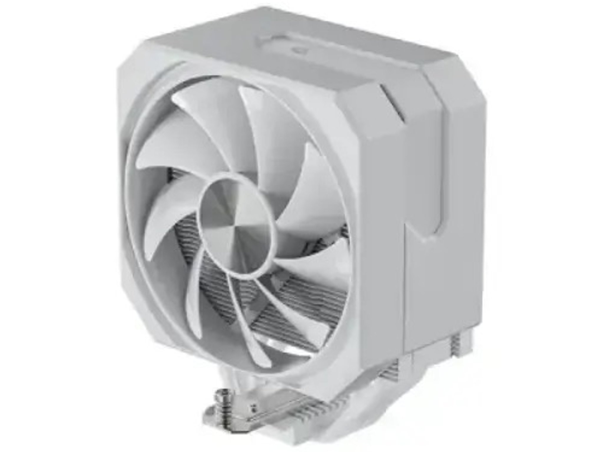 White Single Fan CPU Cooler
