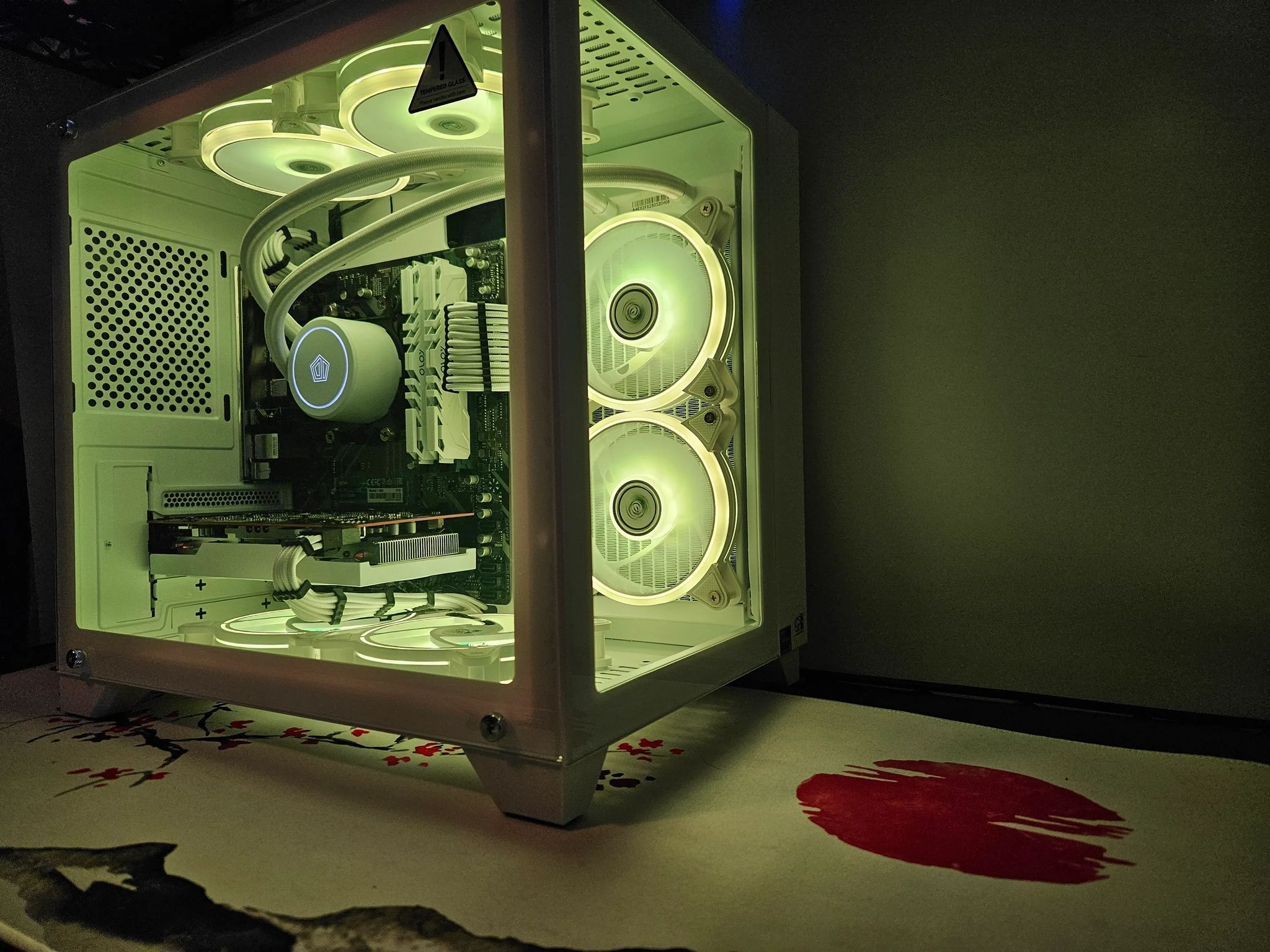 Liquid Cooled Frosty Gaming Rig Ryzen 5 / 32GB / 2TB / RX6600