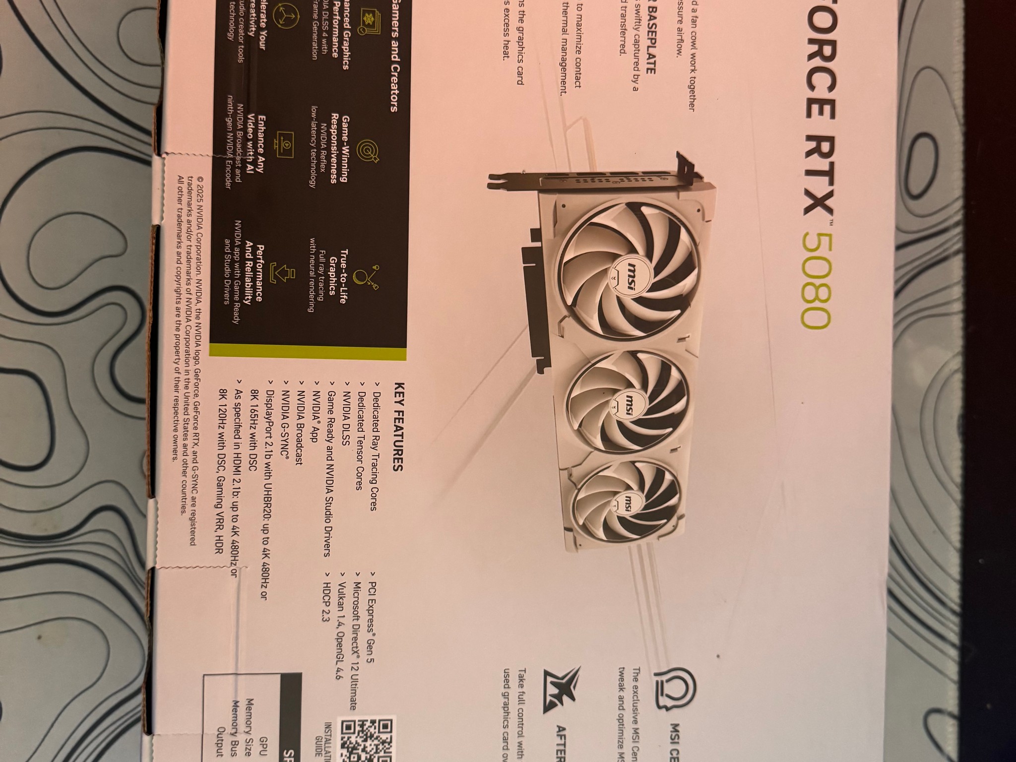 MSI GeForce RTX 5080 16G VENTUS 3X OC