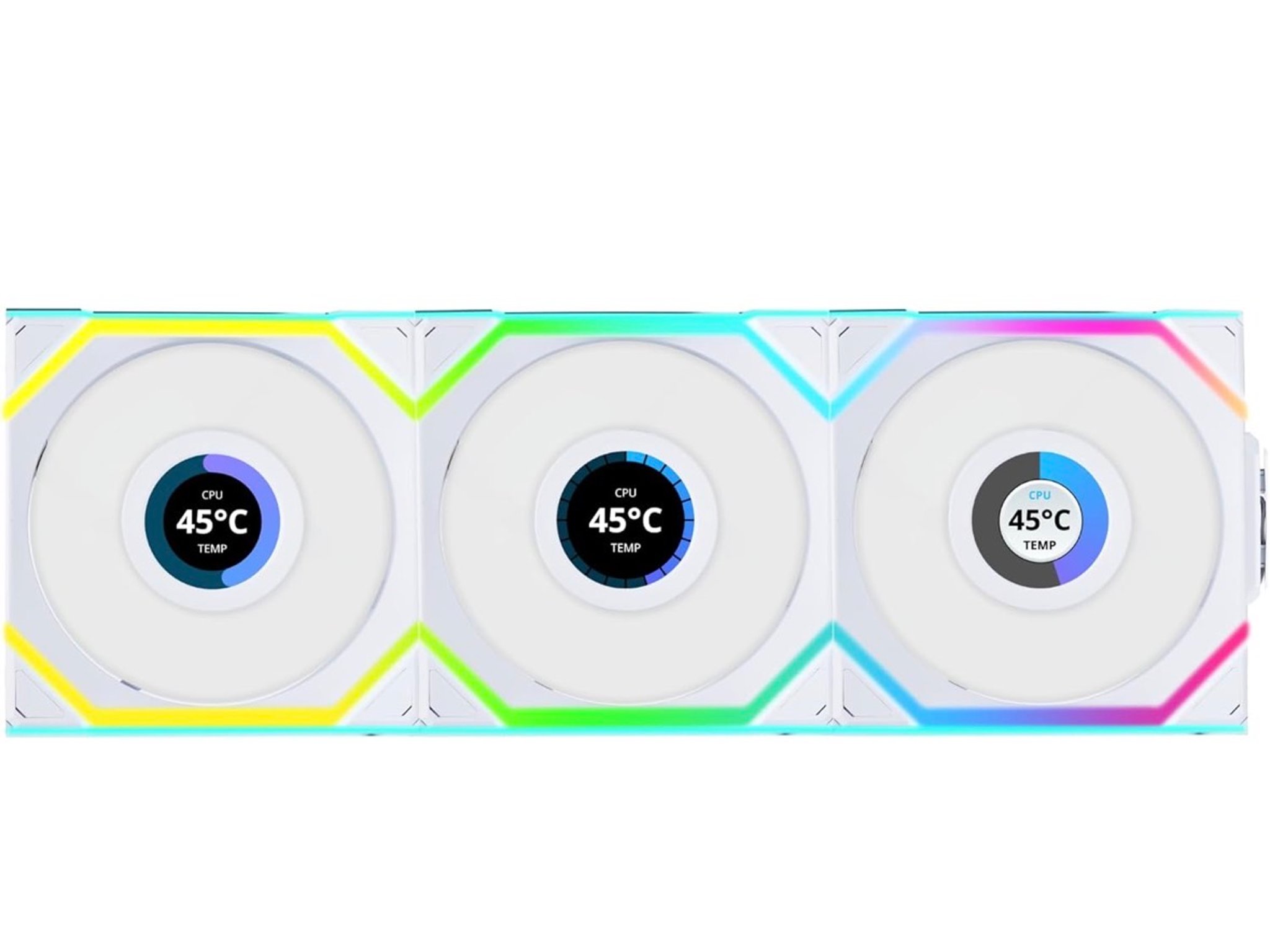 Lian Li 120mm UNI Fan SL Wireless LCD ARGB Case Fan 3 pack