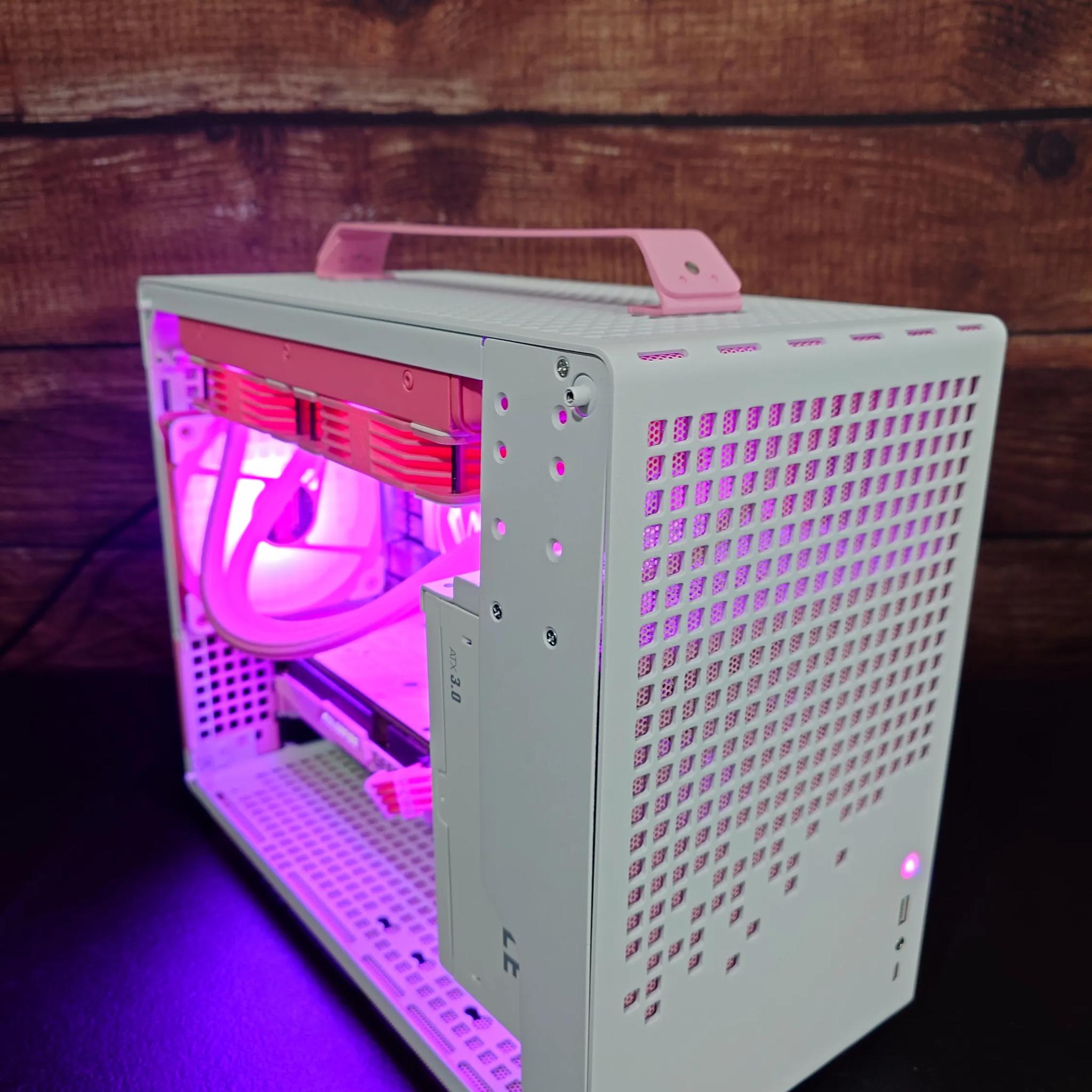 Slay 👑💅: Pink/White 1080P+ Gaming PC - i5 12400 / RTX 3060 12GB / 32GB DDR5 / 1TB NVME