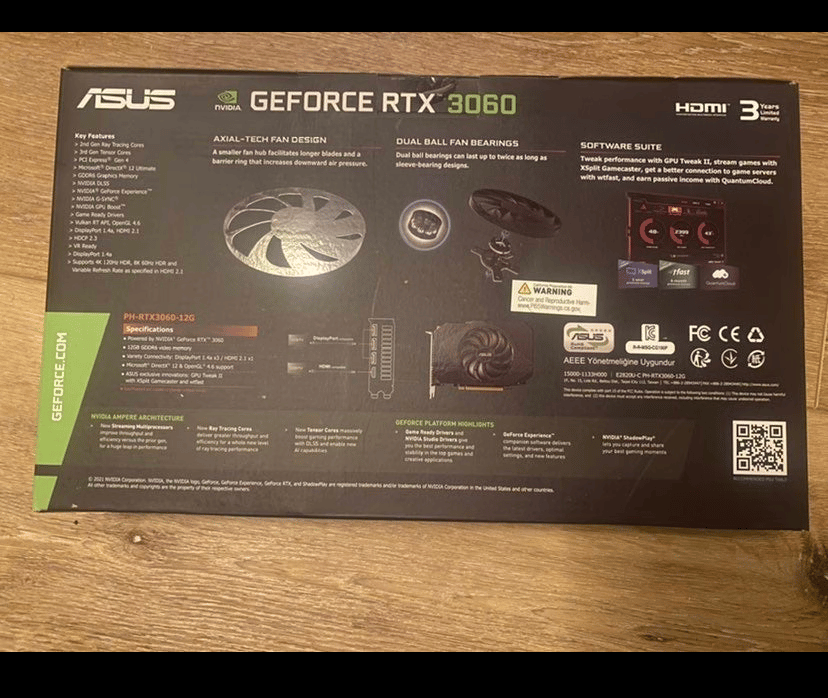 RTX 3060 12gb ASUS Phoenix 