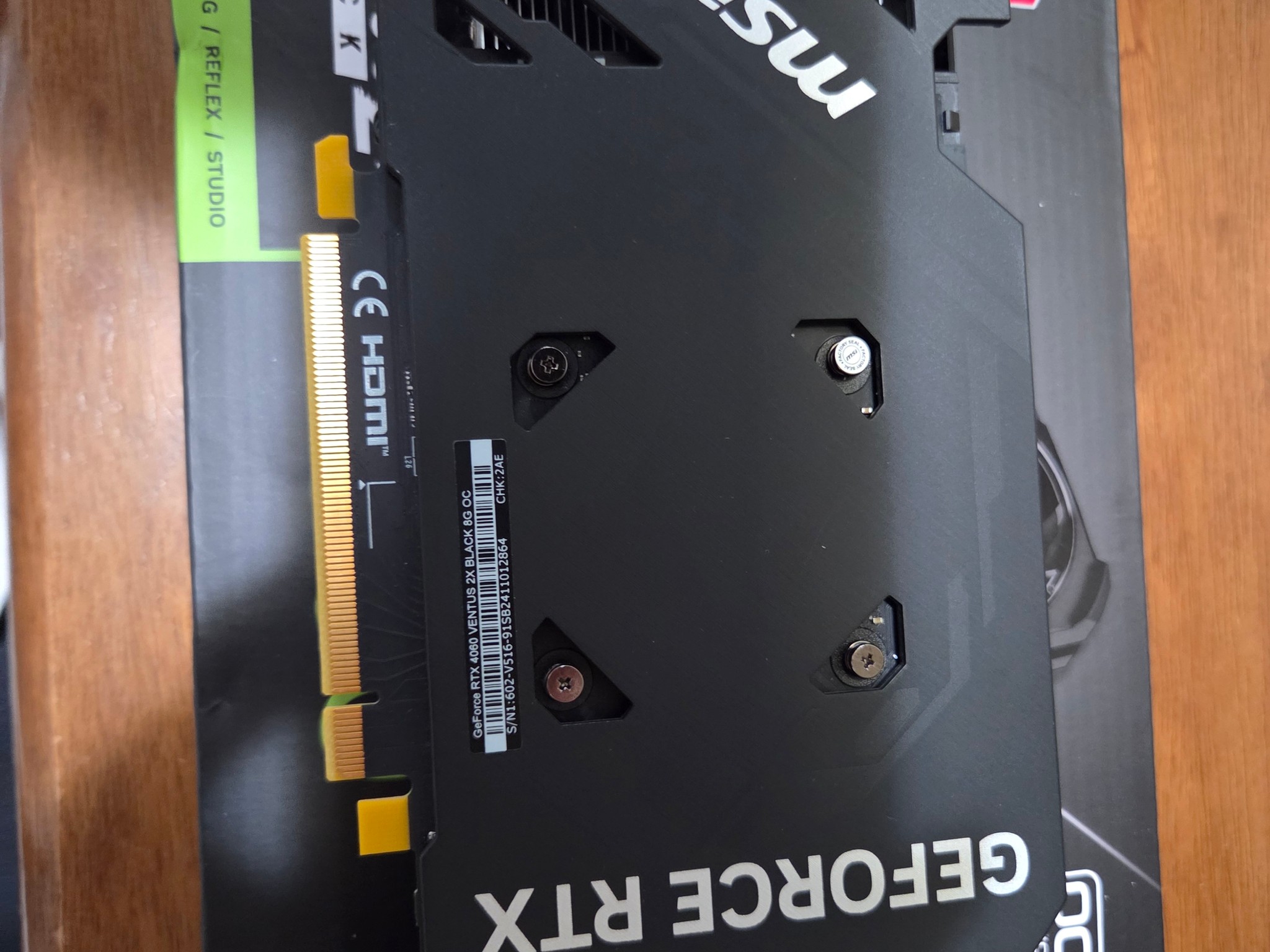 MSI VENTUS 2X BLACK GeForce RTX 4060