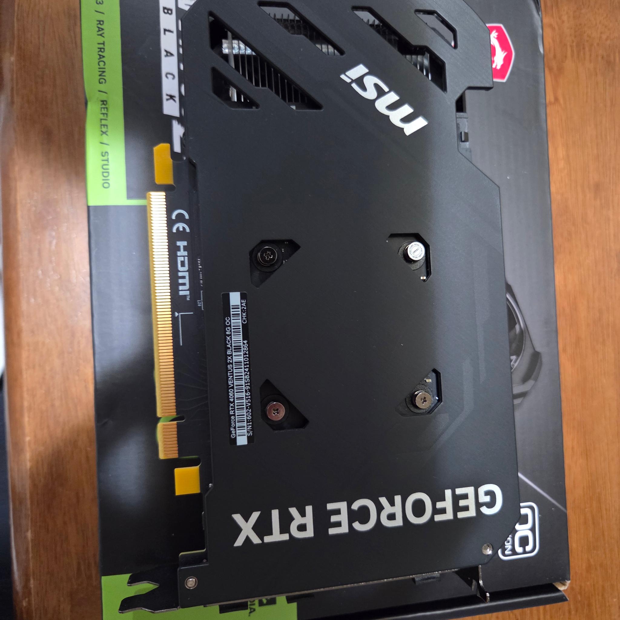 MSI VENTUS 2X BLACK GeForce RTX 4060