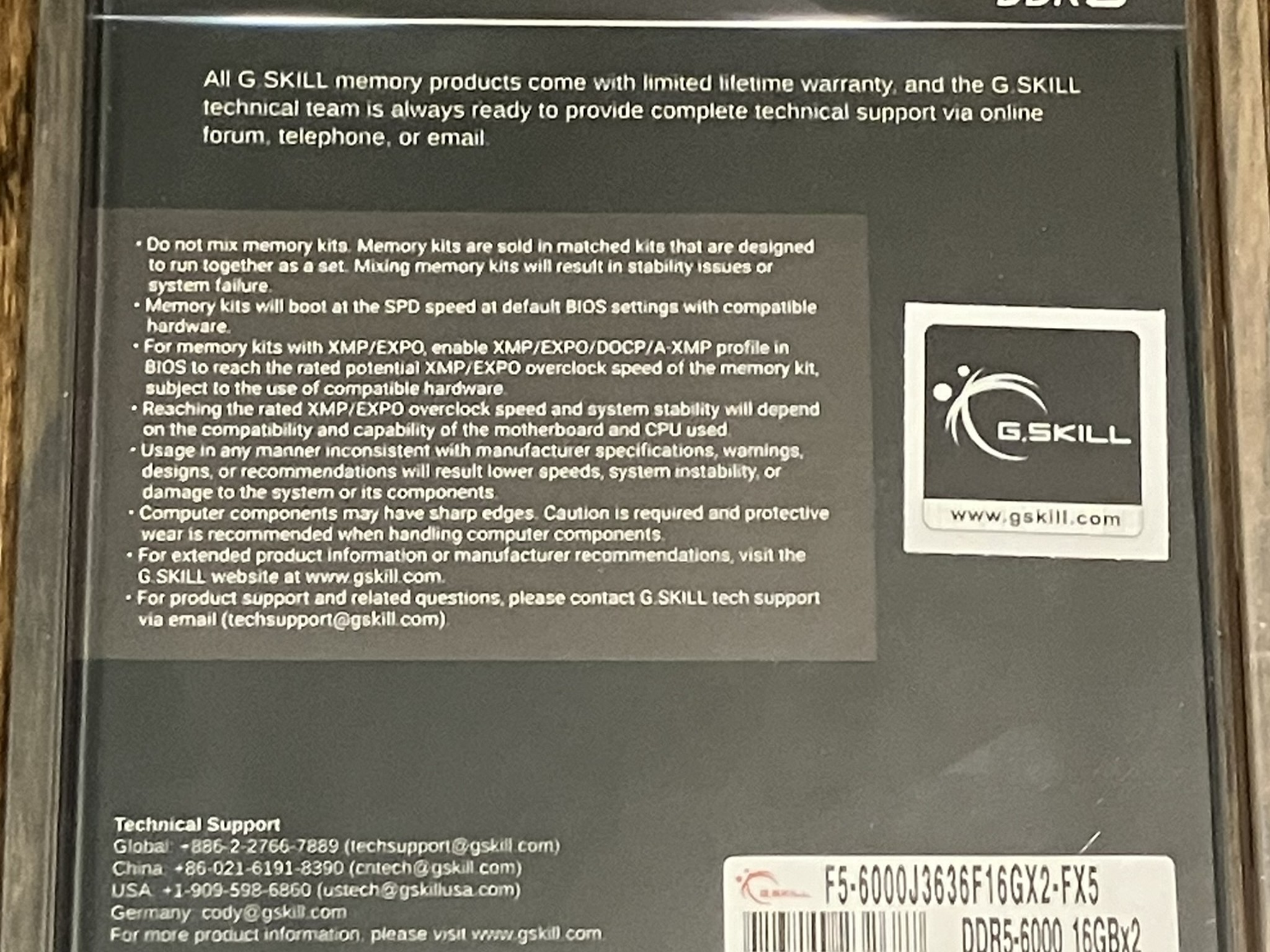 G.skill Flare X5 32GB kit.