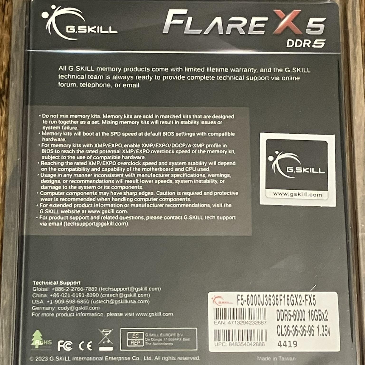 G.skill Flare X5 32GB kit.