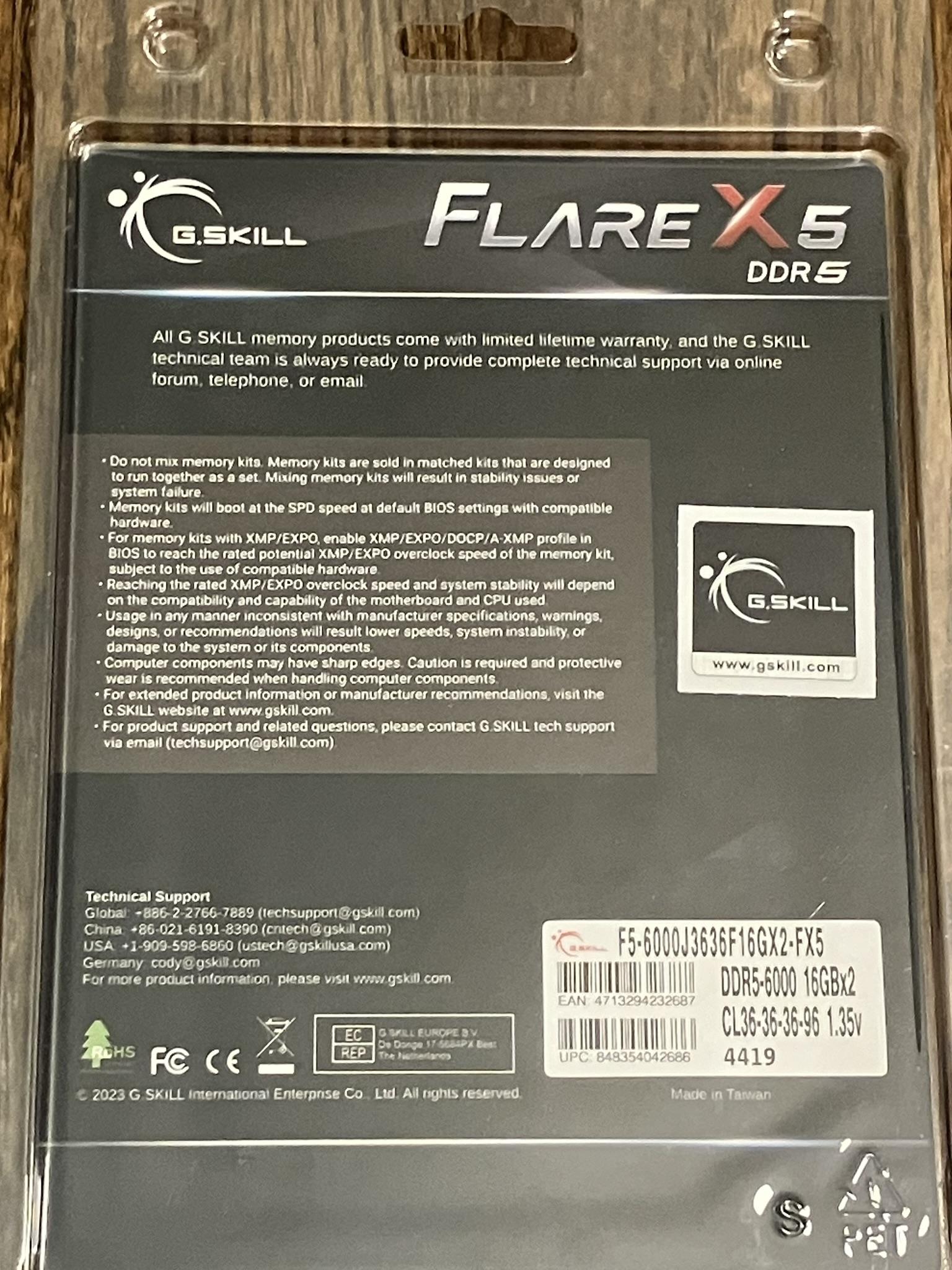 G.skill Flare X5 32GB kit.