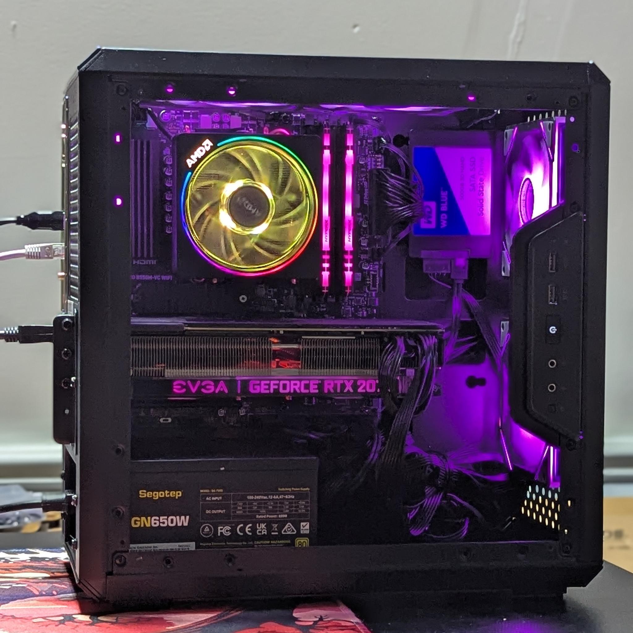 Gaming PC|AMD Ryzen 5 5600|EVGA GEFORCE RTX 2070 SUPER|1 TB NVMESSD|16 GB DDR4 3200 |Windows 11 Home