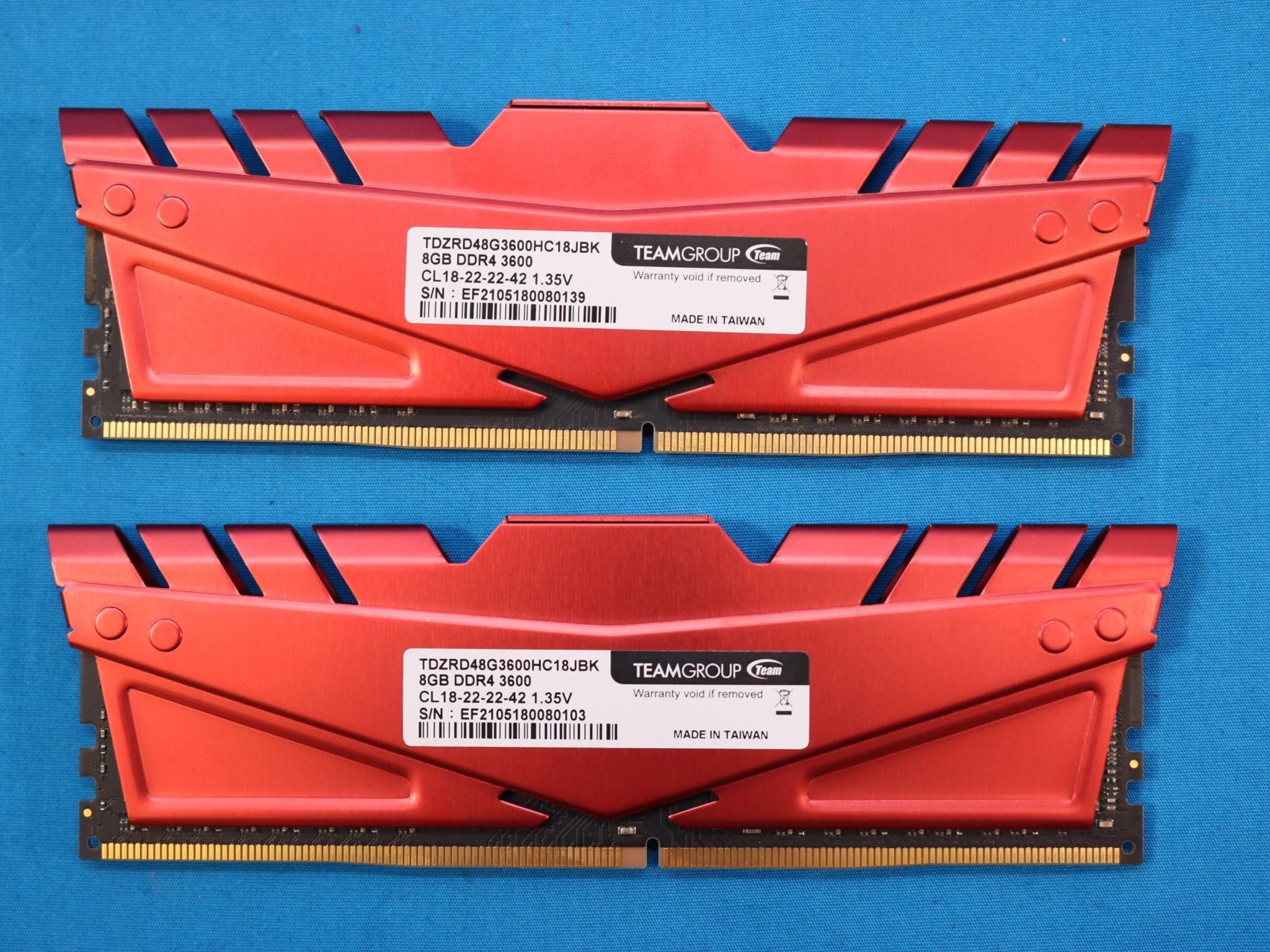 2x8GB DDR4 3600Mhz TeamGroup TDZRD48G3600HC18JBK - 4119674137