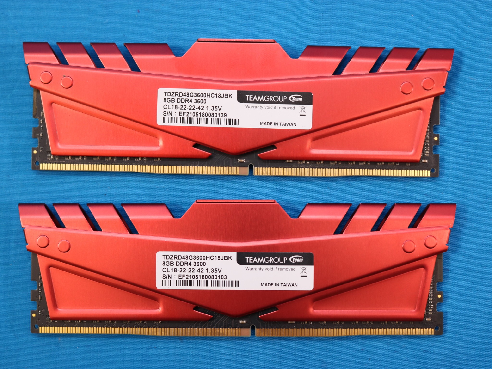 2x8GB DDR4 3600Mhz TeamGroup TDZRD48G3600HC18JBK - 4119674137