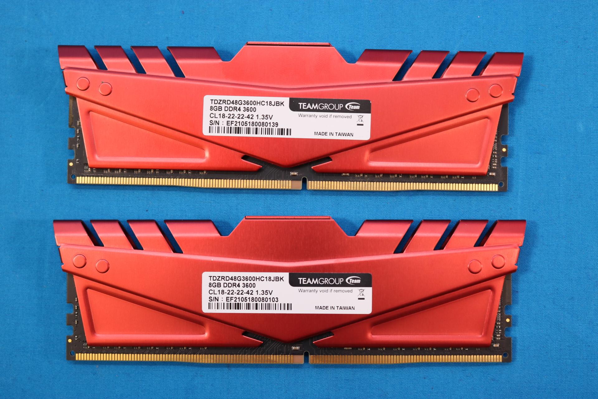 2x8GB DDR4 3600Mhz TeamGroup TDZRD48G3600HC18JBK - 4119674137