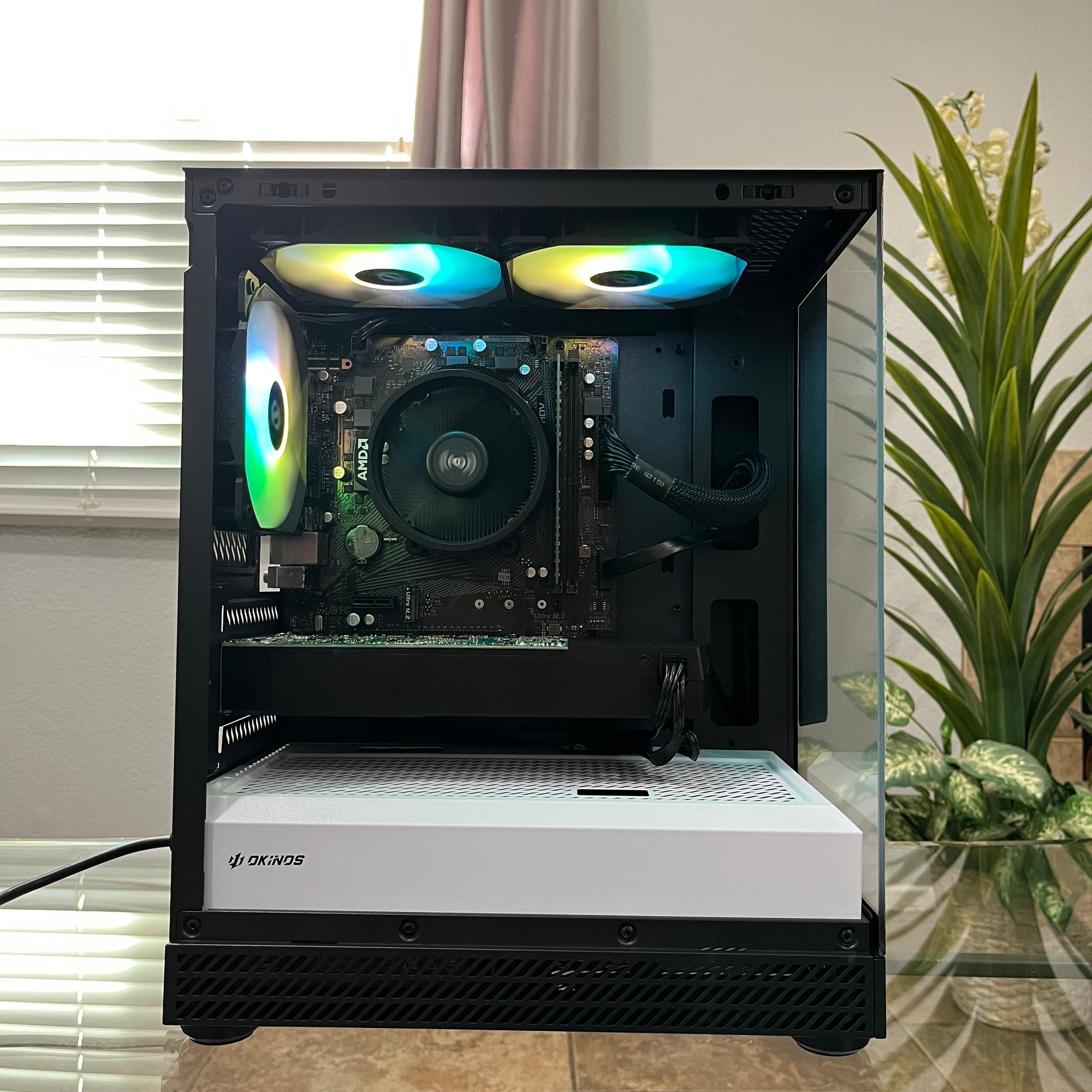 GTX 1060 6GB, Ryzen 7 1700, 8GB RAM | Black RGB Gaming Computer/PC