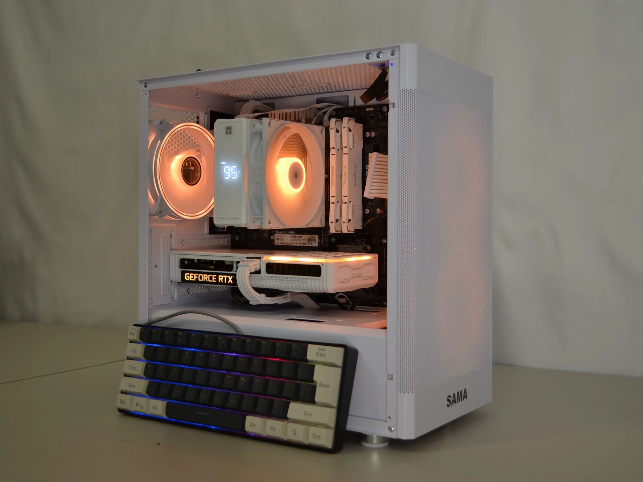 ⚪White Out V3⚪ Free Keyboard!⌨️ - RTX 3060ti | Ryzen 5 5500 | 1tb NVMe | Windows 11 FULLY ACTIVATED