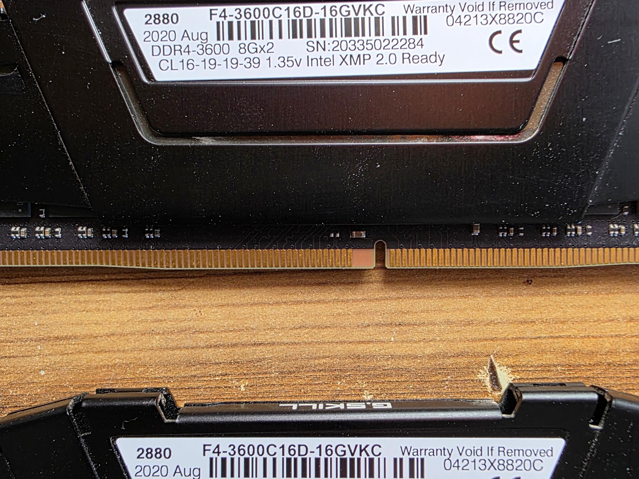 G.Skill Ripjaws V 16GB (2x8GB) DDR4-3600MHz CL16