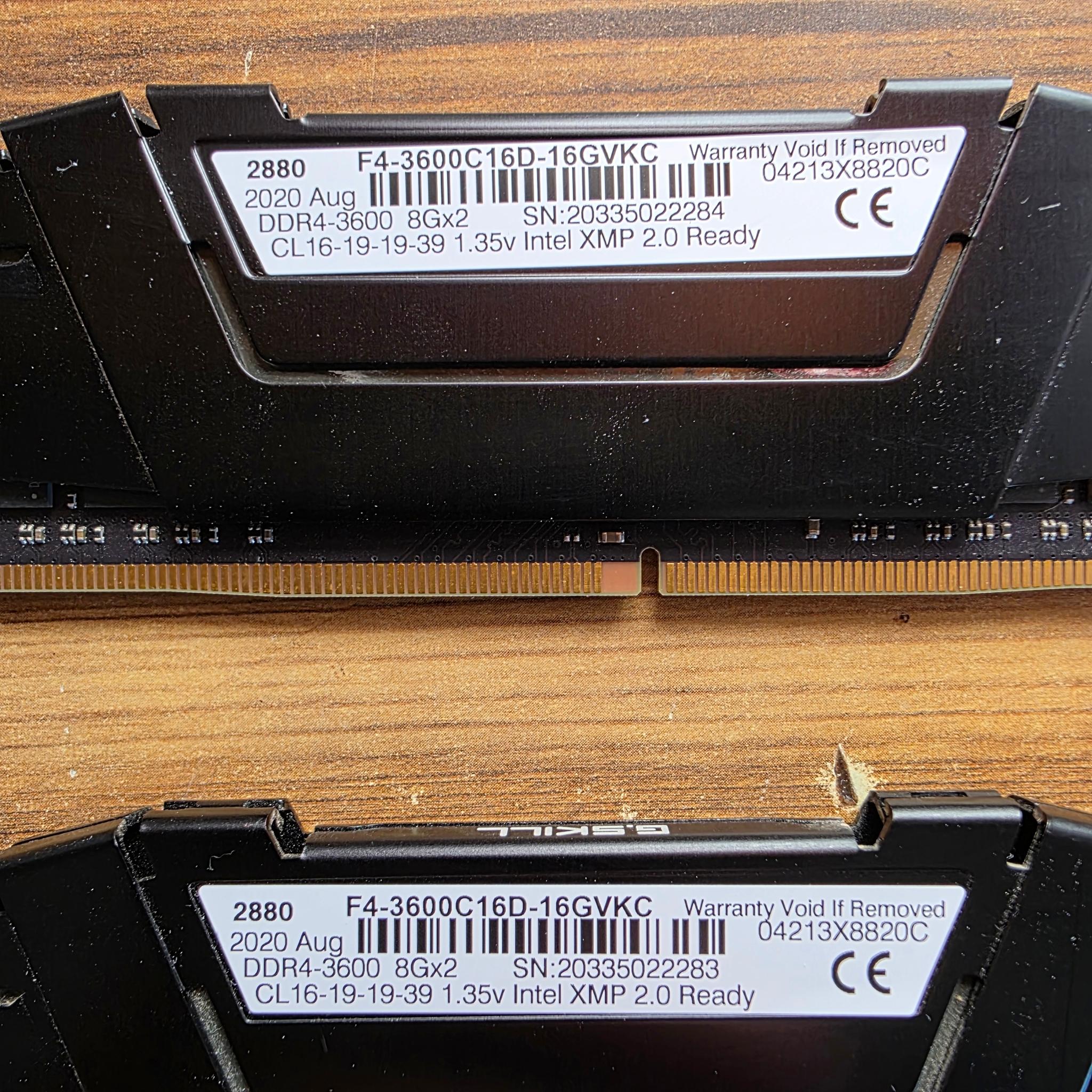 G.Skill Ripjaws V DDR4 - 3600 CL 16 2x8GB