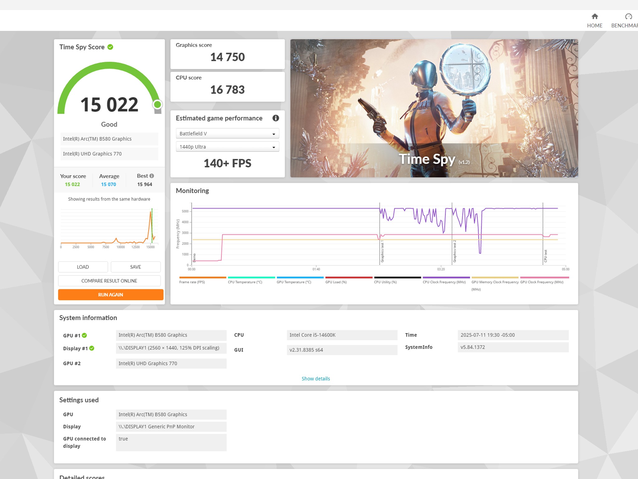 True Blue 1440p Gamer! Arc B580 | Core i5-14600K | 32GB DDR4 | 1TB NVMe SSD
