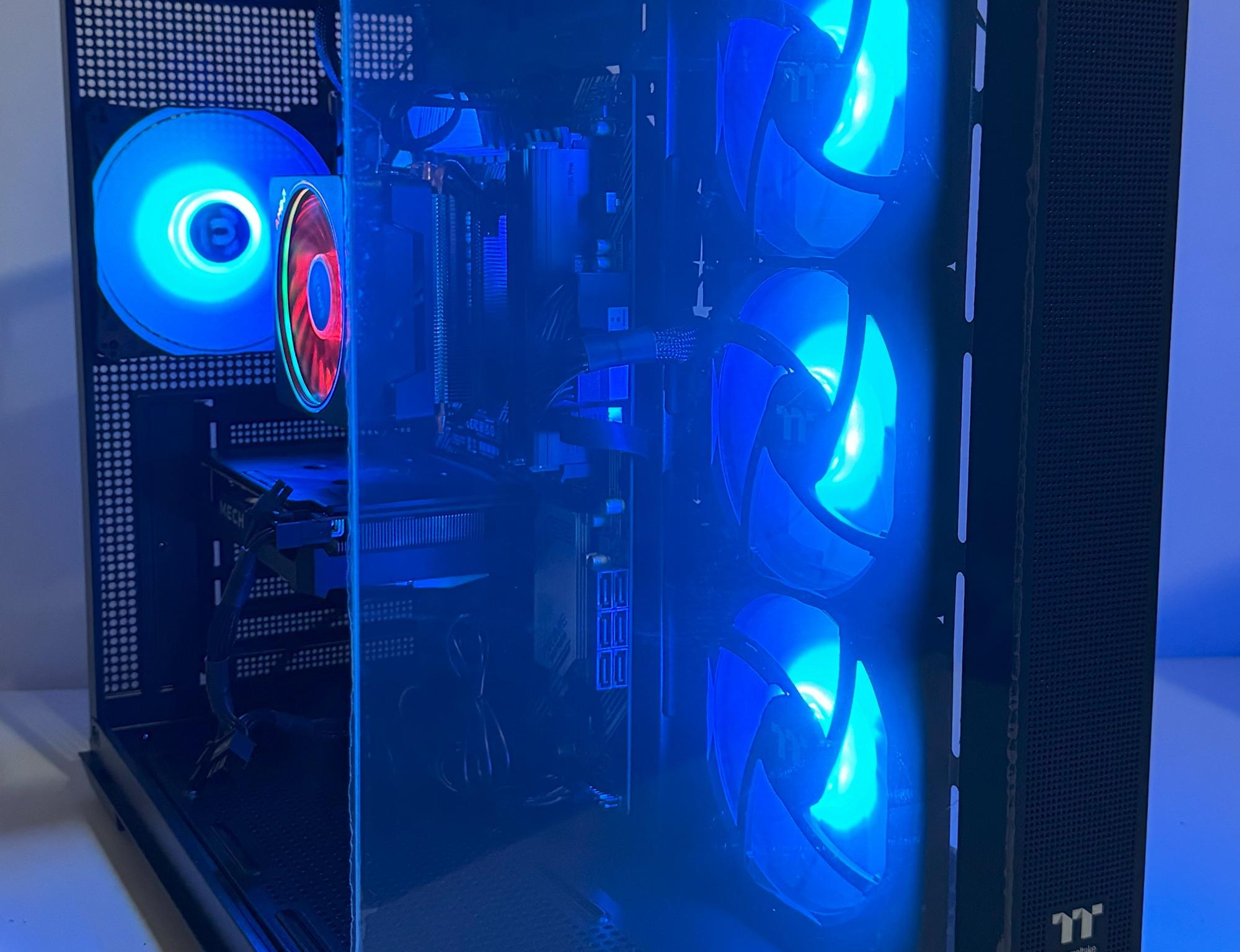 AMD Ryzen 7 5800XT 64GB DDR4 Gaming PC Radeon RX 6500 XT ASUS Prime B550-PLUS 1TB SSD Corsair 550W