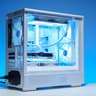 RTX 5070/Ryzen 5 9600x Gaming PC in White Case with Wood Slats | 32GB DDR5 | 2TB | 240 AIO | RGB