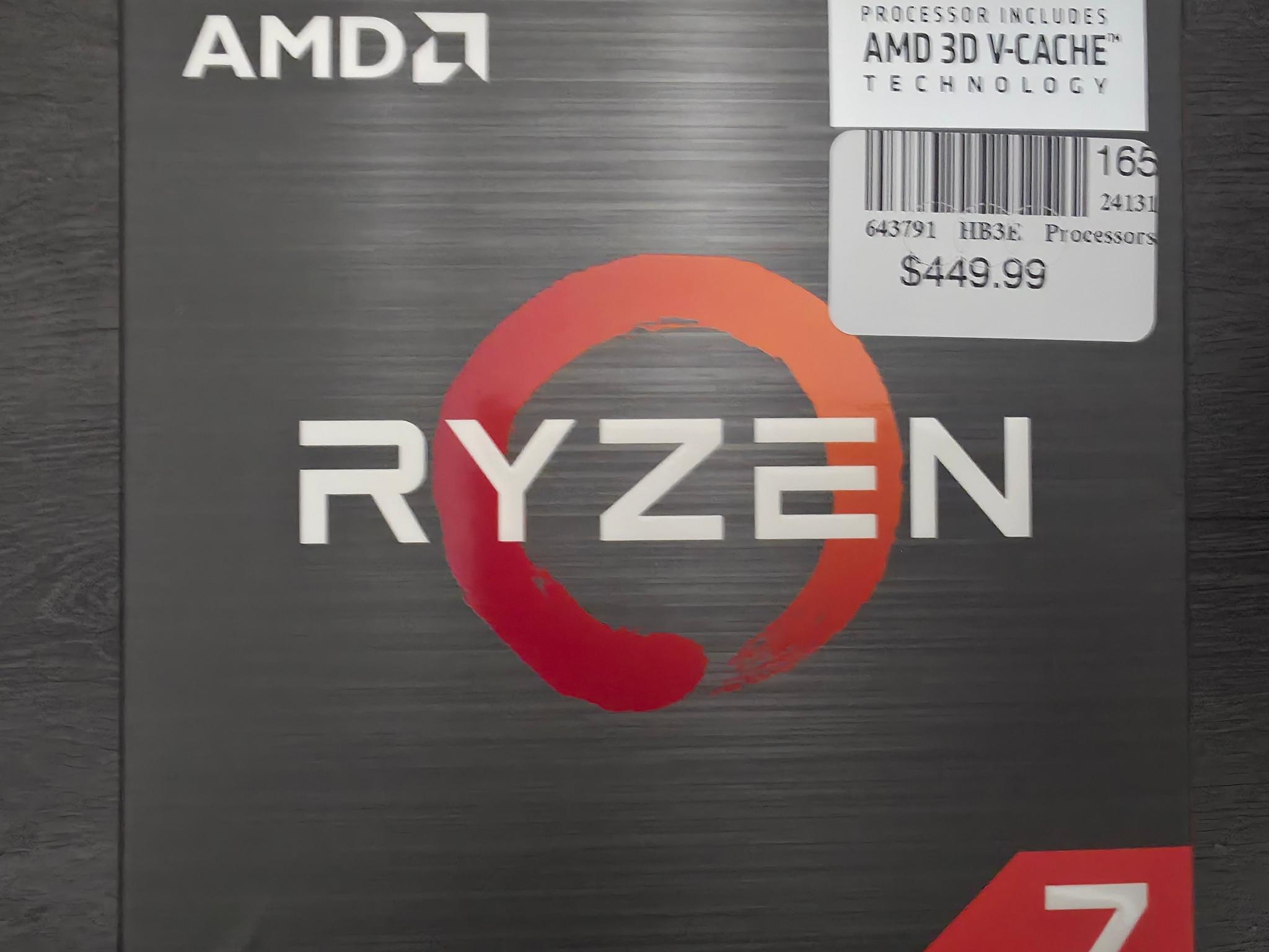 AMD Ryzen 7 5800X3D Desktop Processor - Complete in Original Box