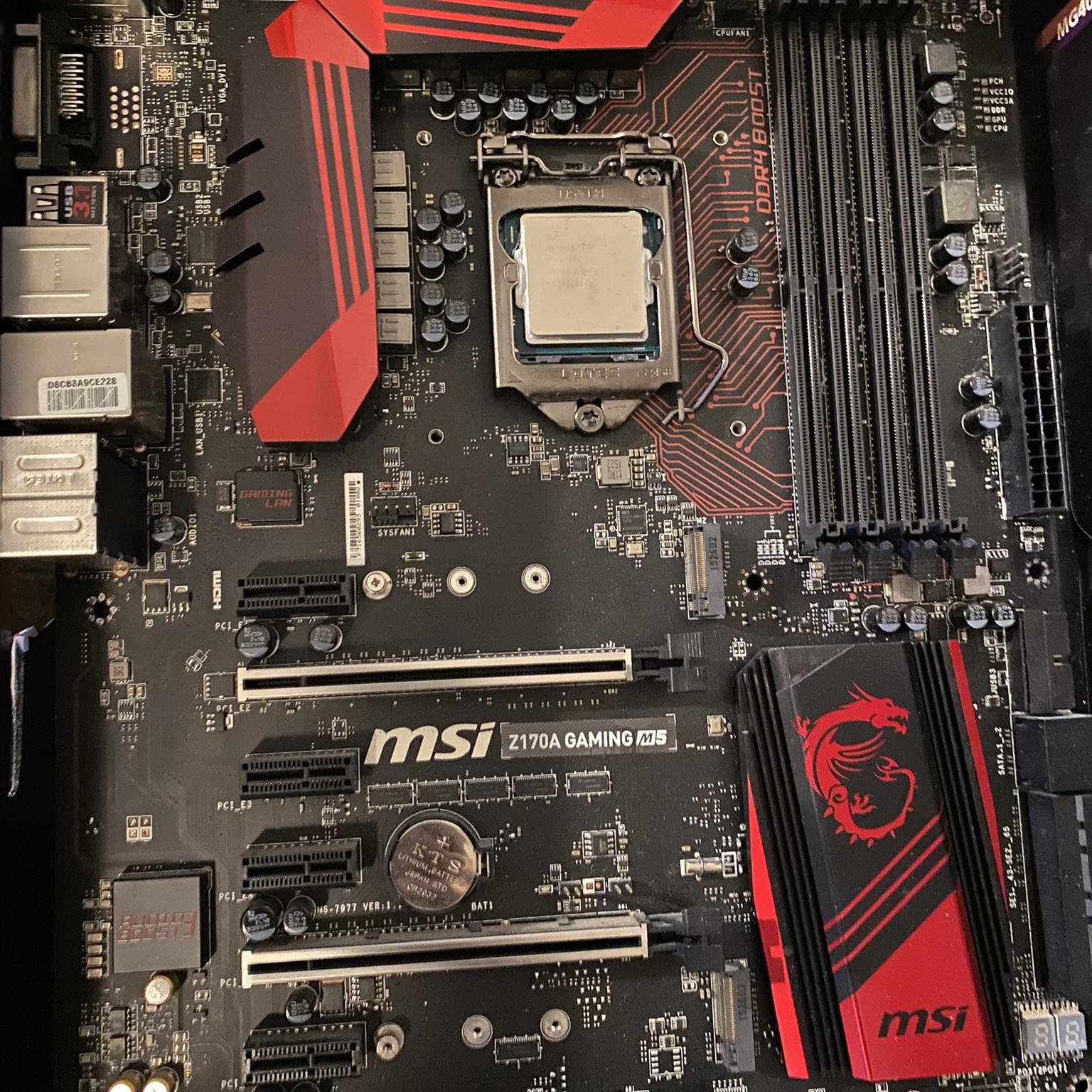 Combo: i7-6700K with Z170A Gaming M5 Motherboard