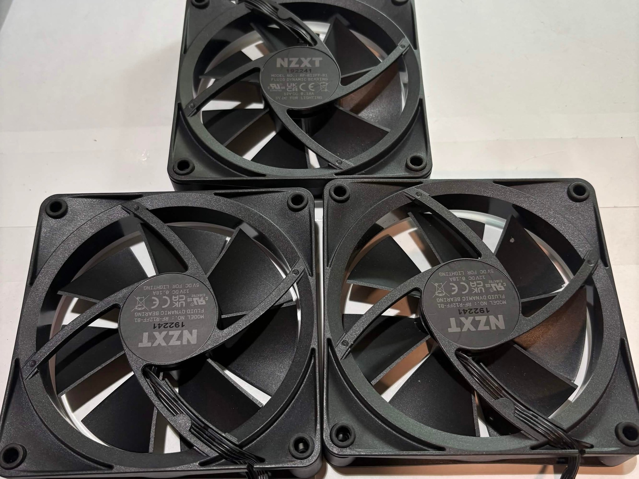 NZXT F120 RGB Core 120mm PWM ARGB Fans - 3 Pack