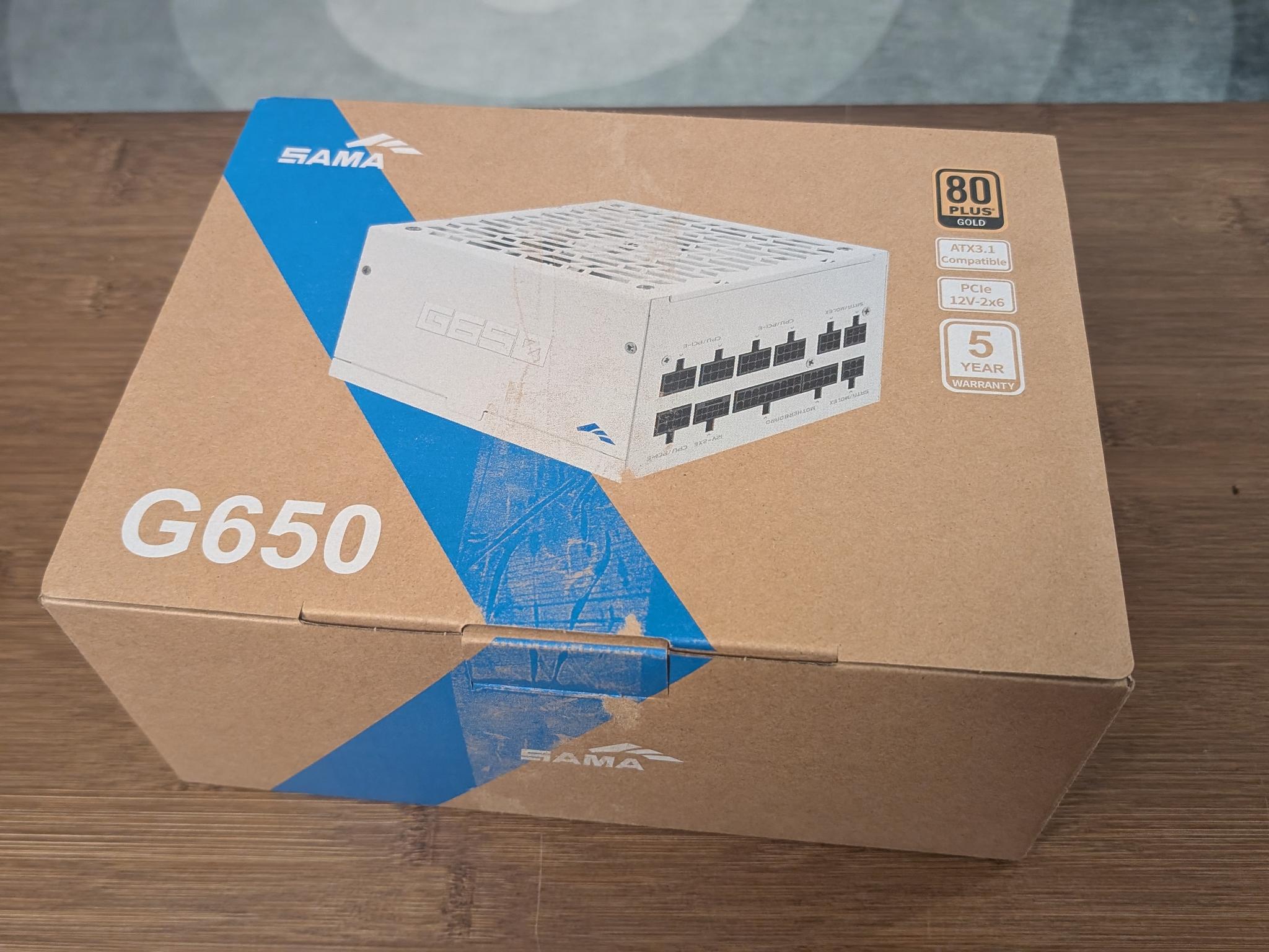 SAMA G650W 650W White Fully Modular PSU 80 PLUS GOLD
