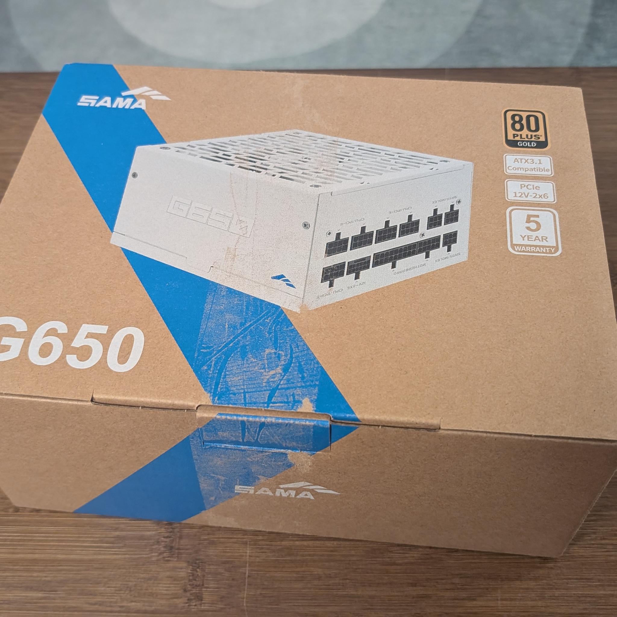 SAMA G650W 650W White Fully Modular PSU 80 PLUS GOLD