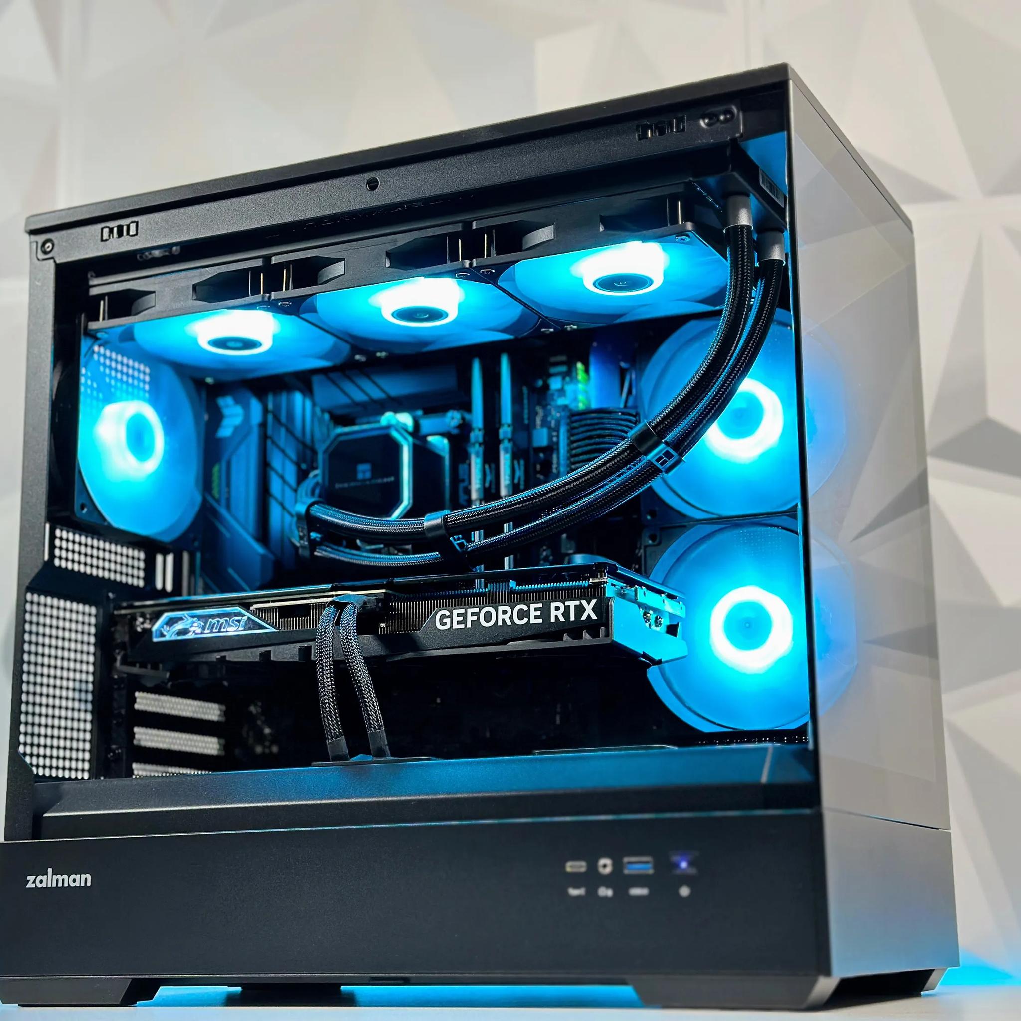 🌃🦇The Dark Knight 🦇Liquid Cooled Gaming PC🦇Nvidia RTX 4070 12GB🦇Intel  12600KF🦇32GB DDR4🦇1TB