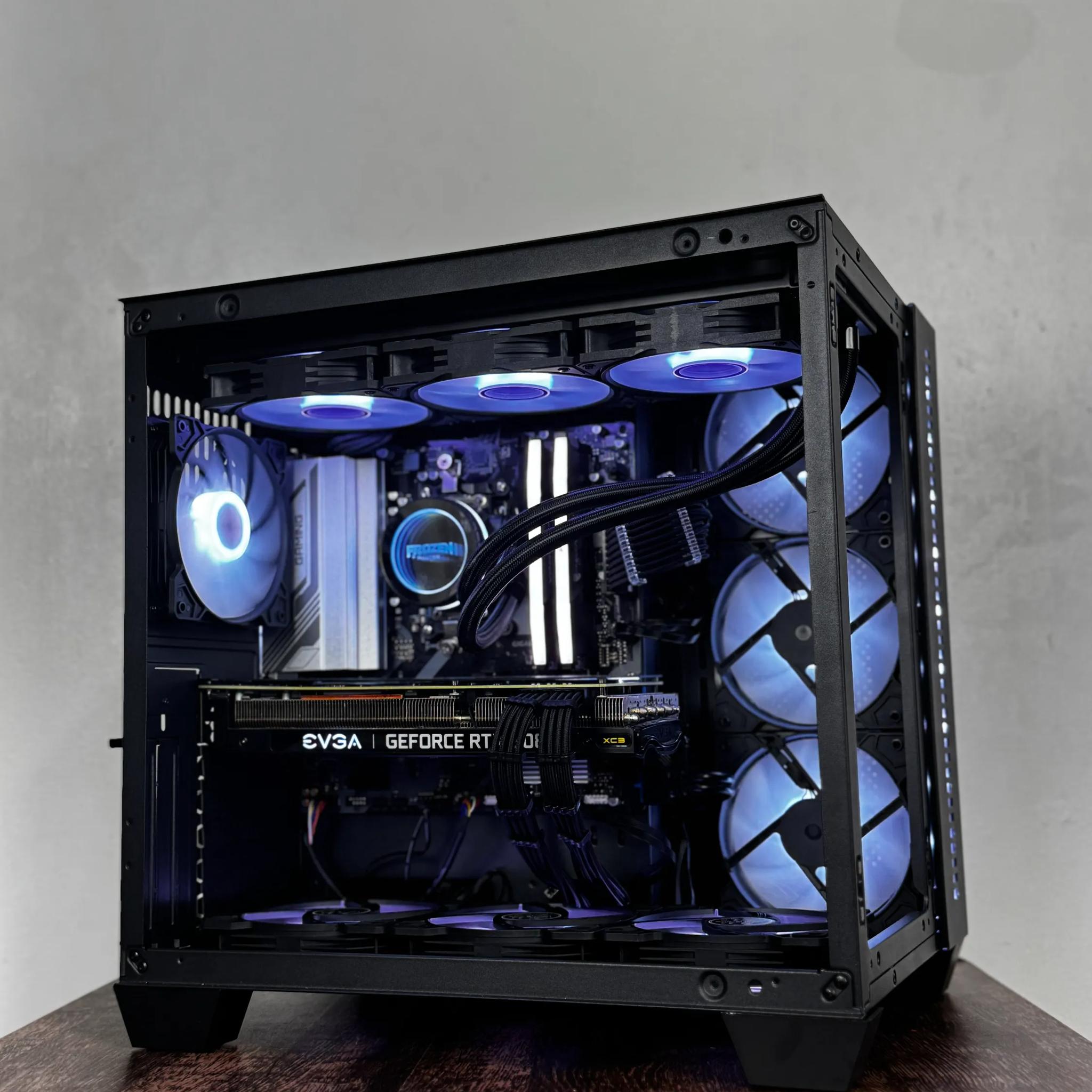 🖤Black🖤 High-End Gaming PC (Ryzen 5 7500f + RTX 3080 + 32gb of ram)