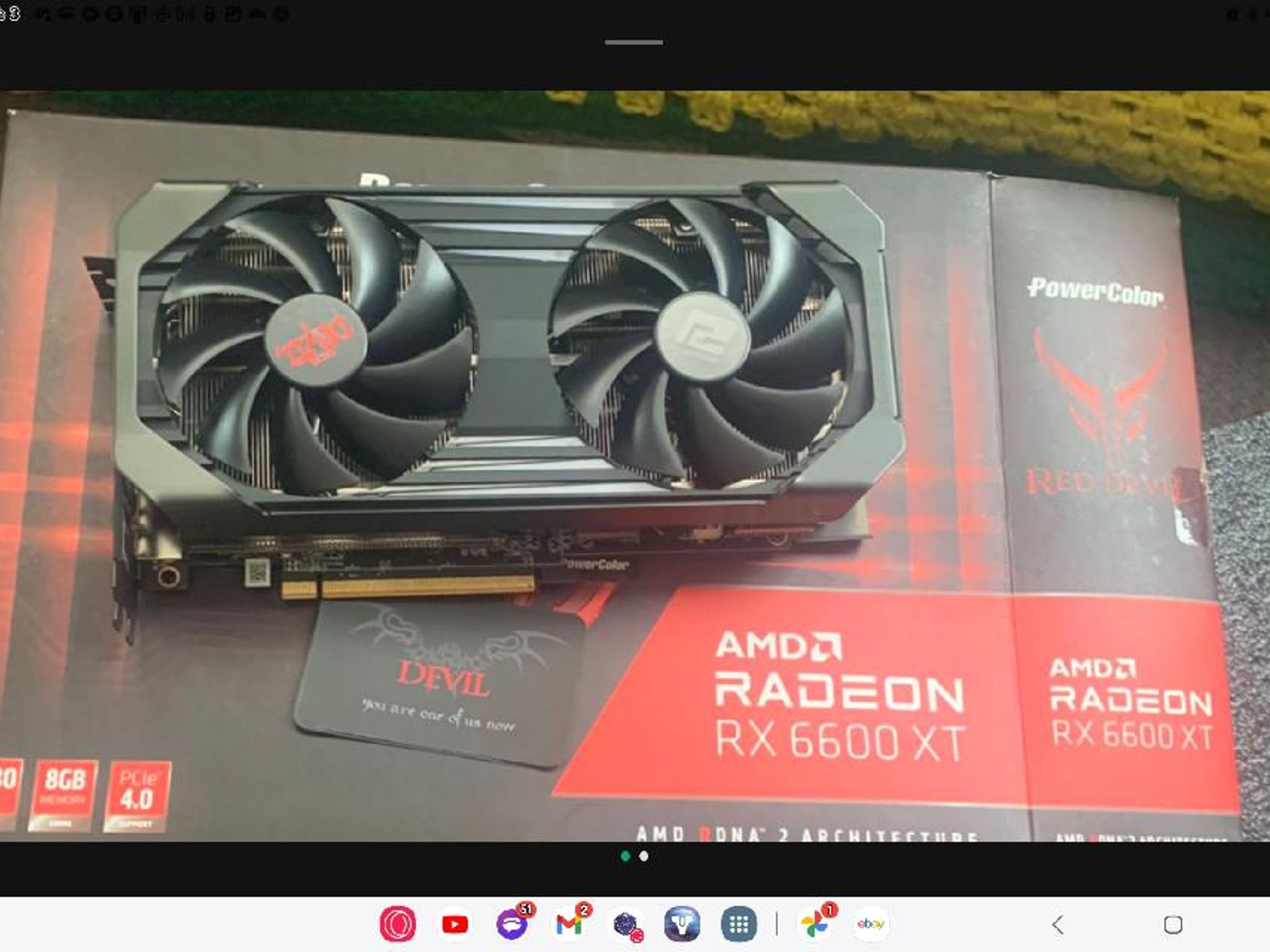 Red devil 6600xt. Runs great