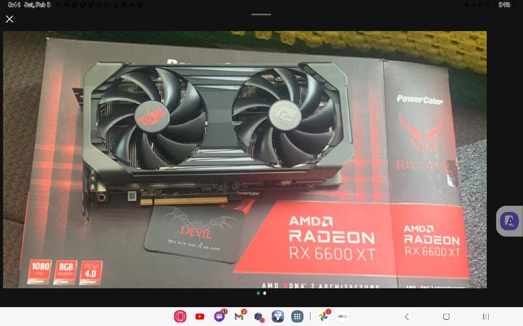 Red devil 6600xt. Runs great