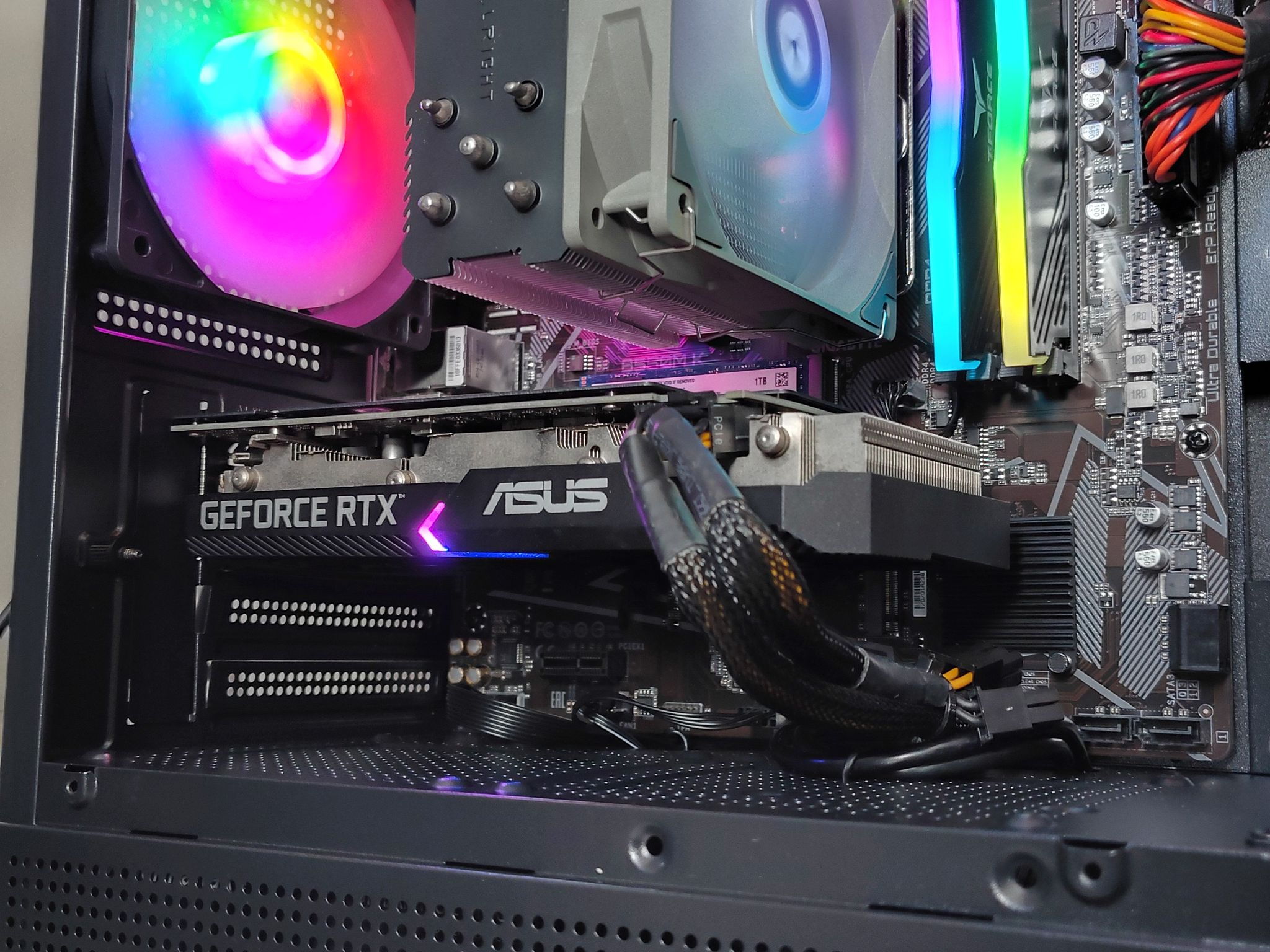 RTX 3050 8GB | Ryzen 5500 | 16G RAM | 1TB NVME | Practically New Custom Mini ATX PC