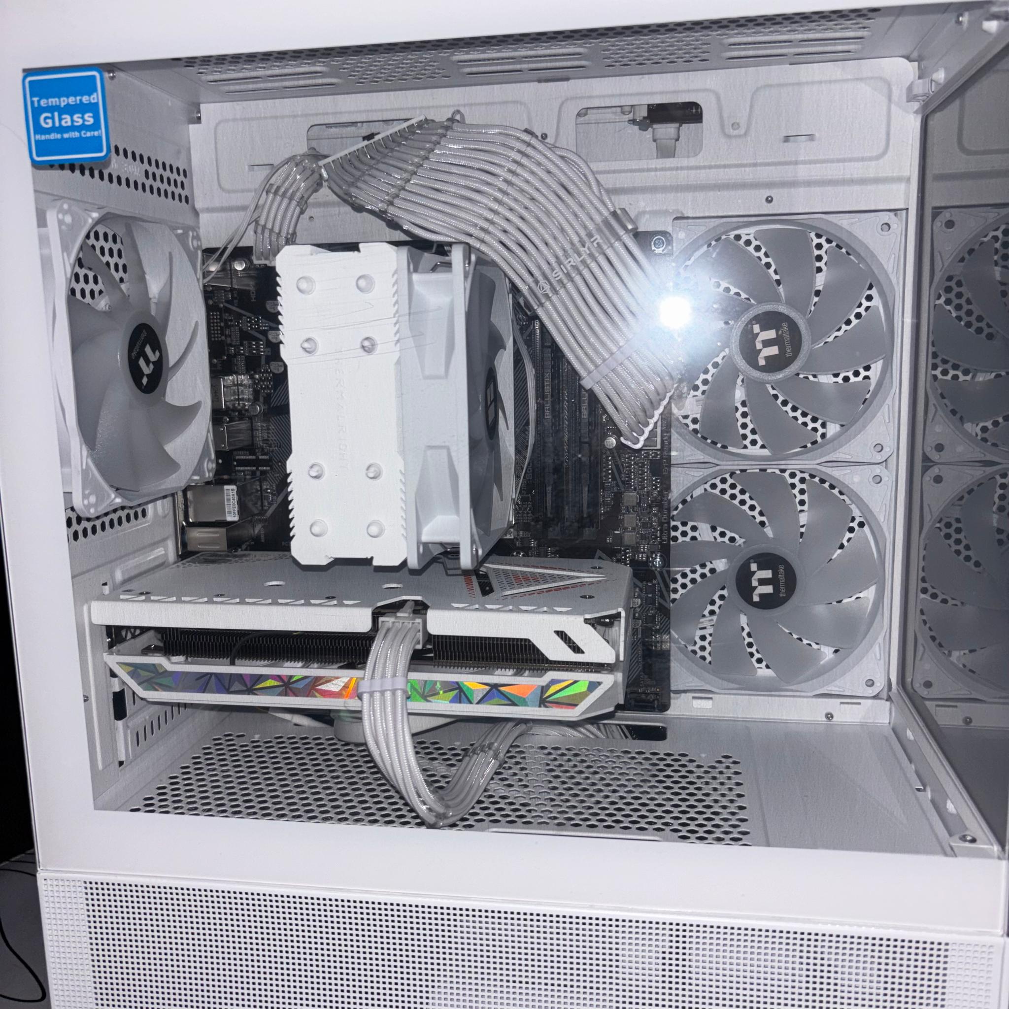 White Gaming PC — RTX 3060 Ti 8GB | Ryzen 5 5500 | 16GB DDR4 | 512GB NVMe