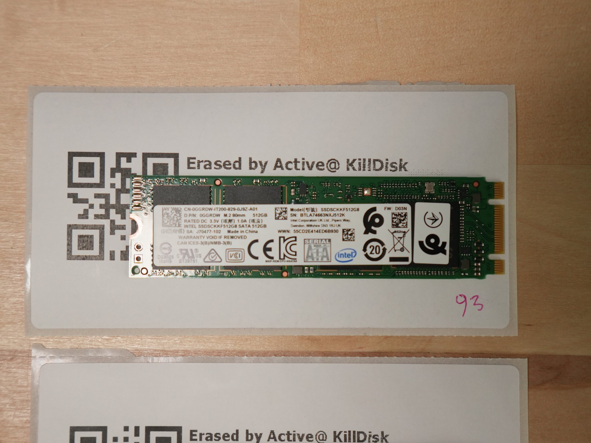512GB SATA M.2 SSDS | LOT OF 3