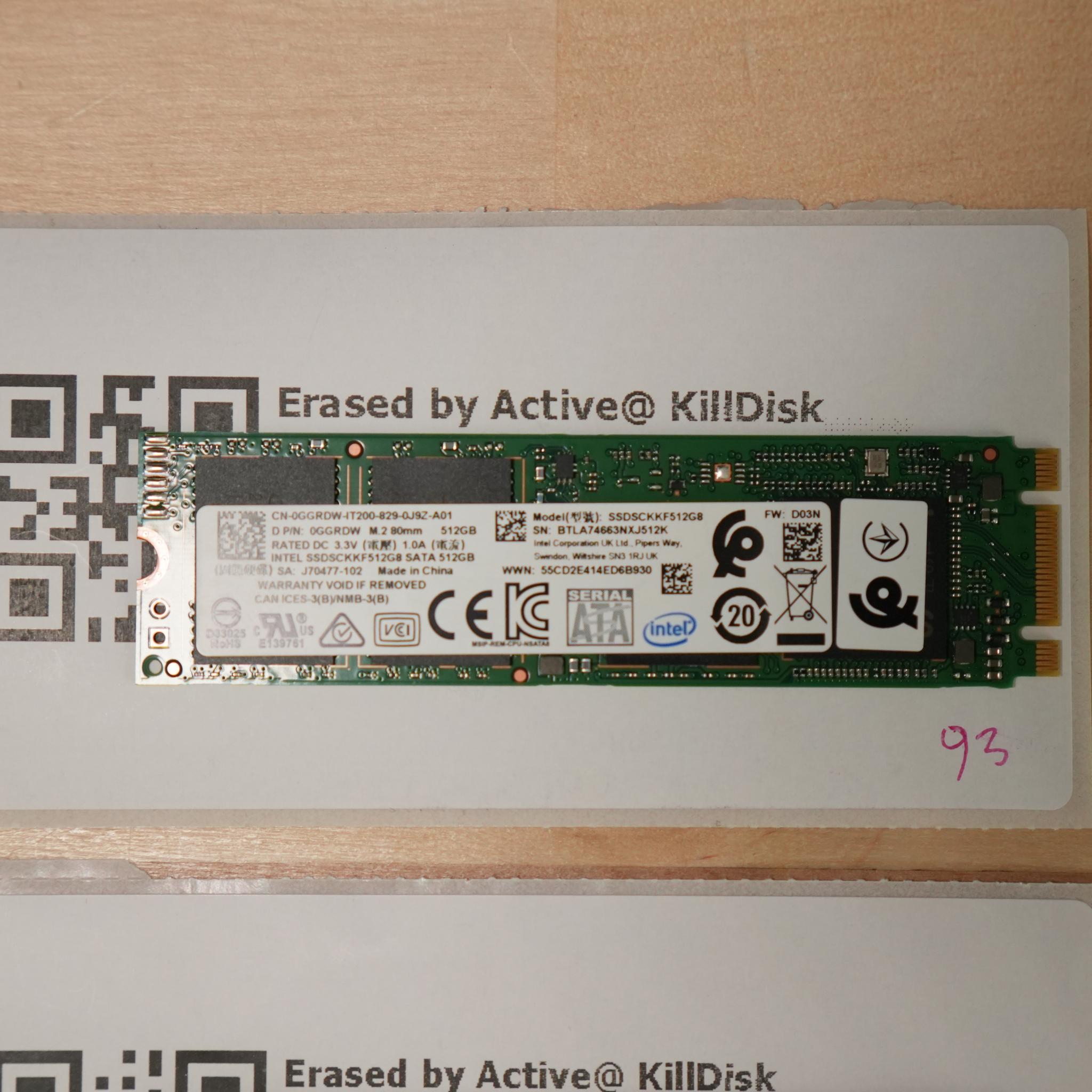 512GB SATA M.2 SSDS | LOT OF 3