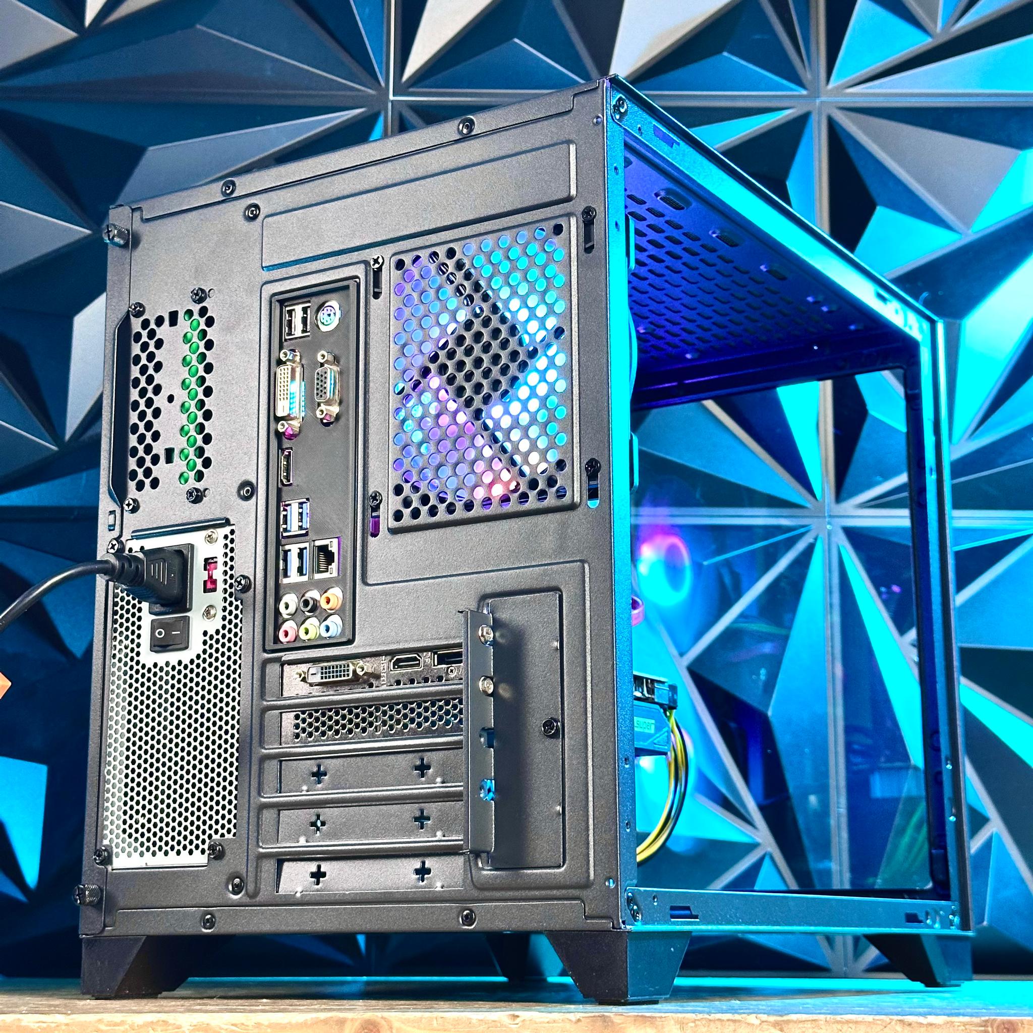 🔥 Ultimate Dual Tempered Glass Super Budget Gaming PC – Intel i5, 8GB RAM, 500GB, RGB Fans
