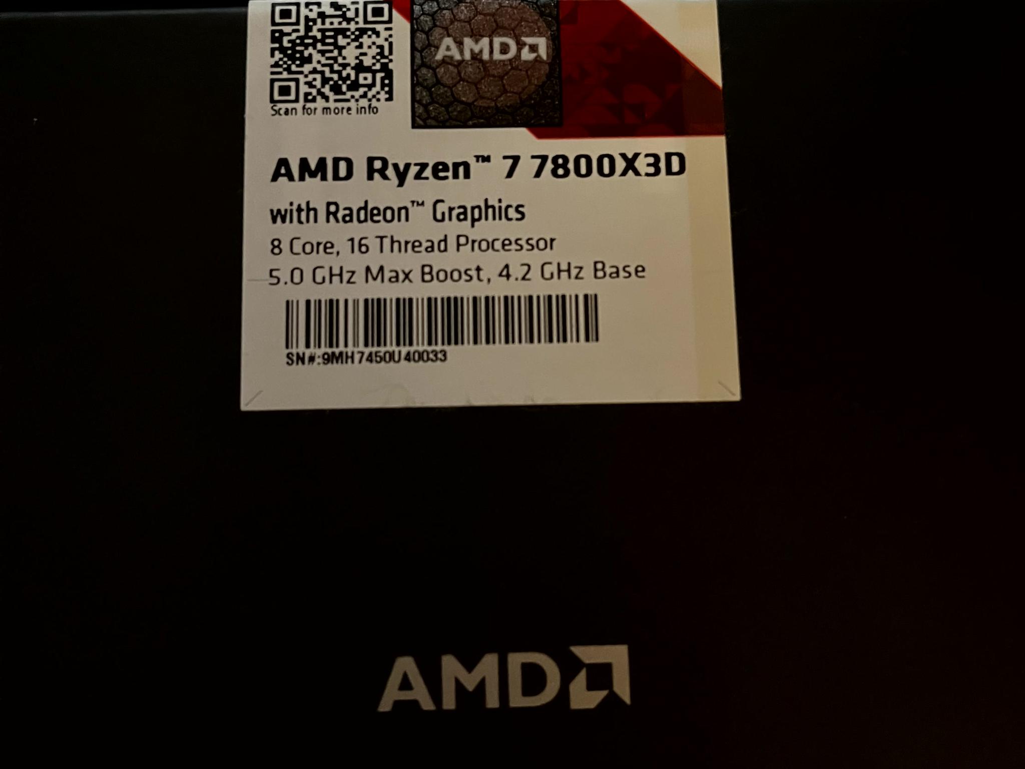 Ryzen 7 7800X3D
