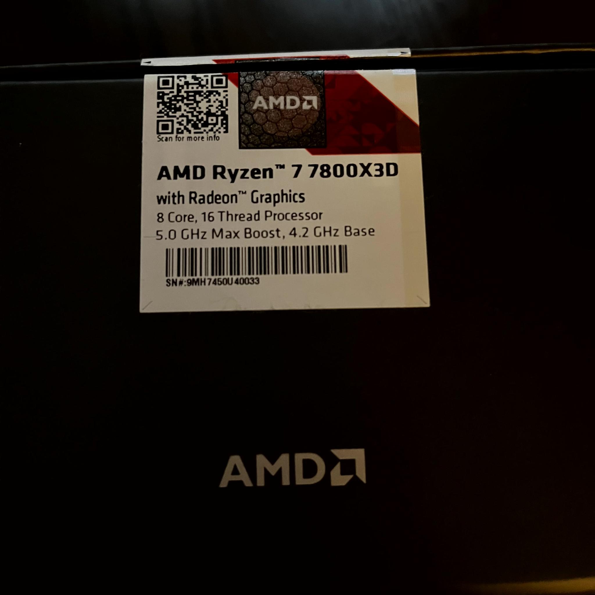 Ryzen 7 7800X3D