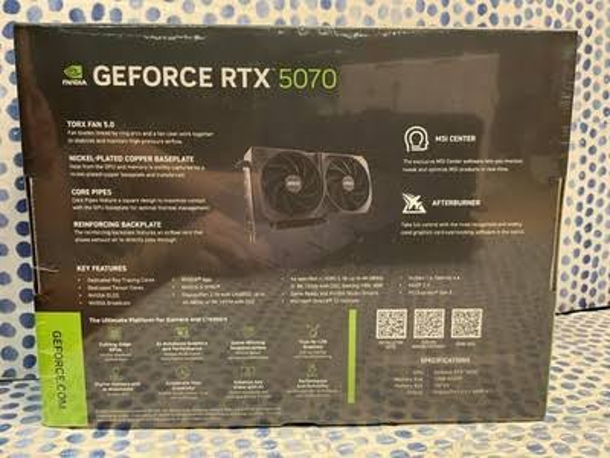 MSI GeForce RTX 5070 12G SHADOW 2X OC