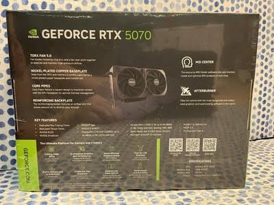 MSI GeForce RTX 5070 12G SHADOW 2X OC