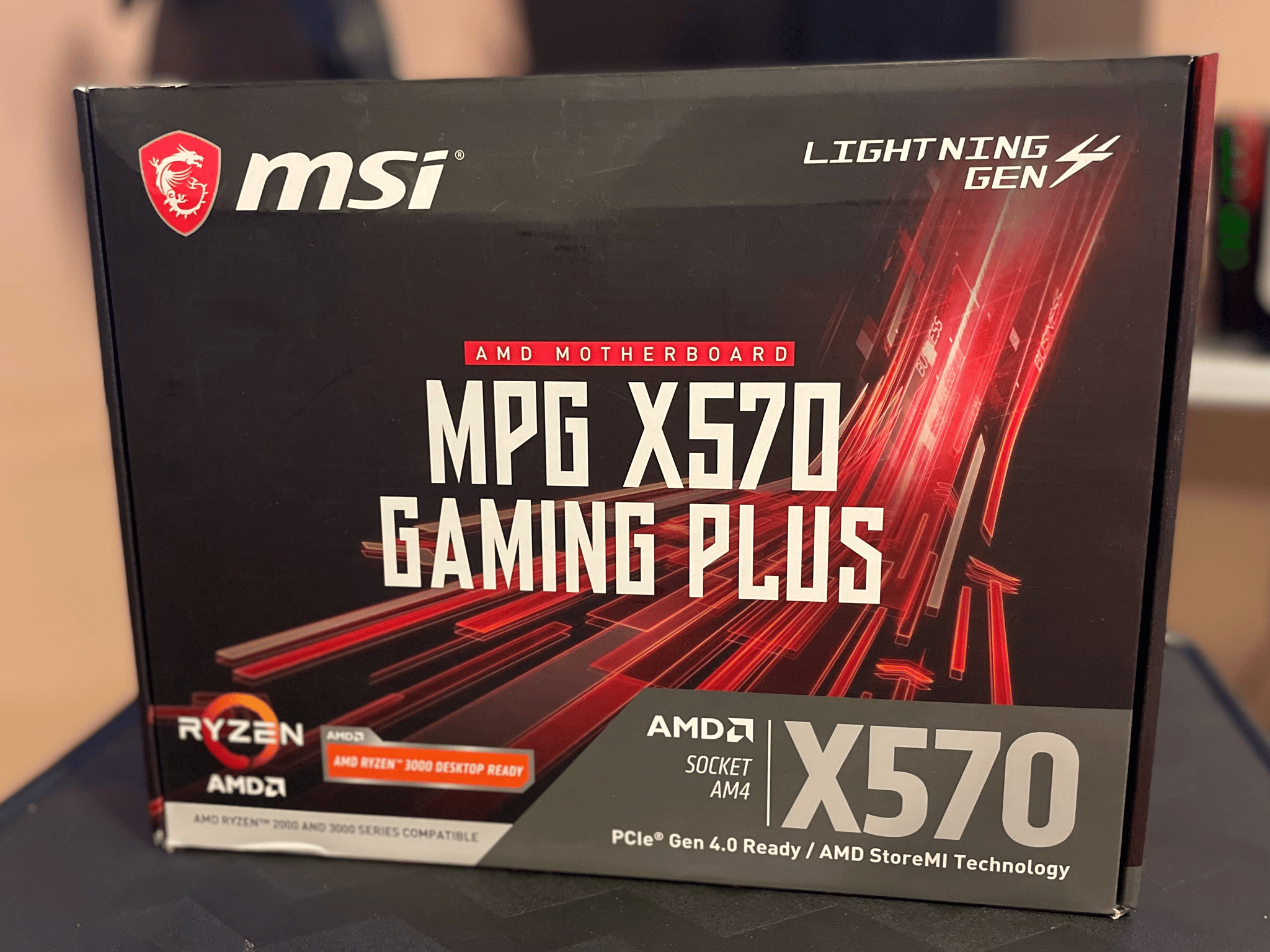 MSI MPG X570 GAMING PLUS Motherboard (AMD AM4, PCIe 4.0, DDR4 SATA 6Gb/s M.2 USB 3.2 Gen 2 HDMI ATX)