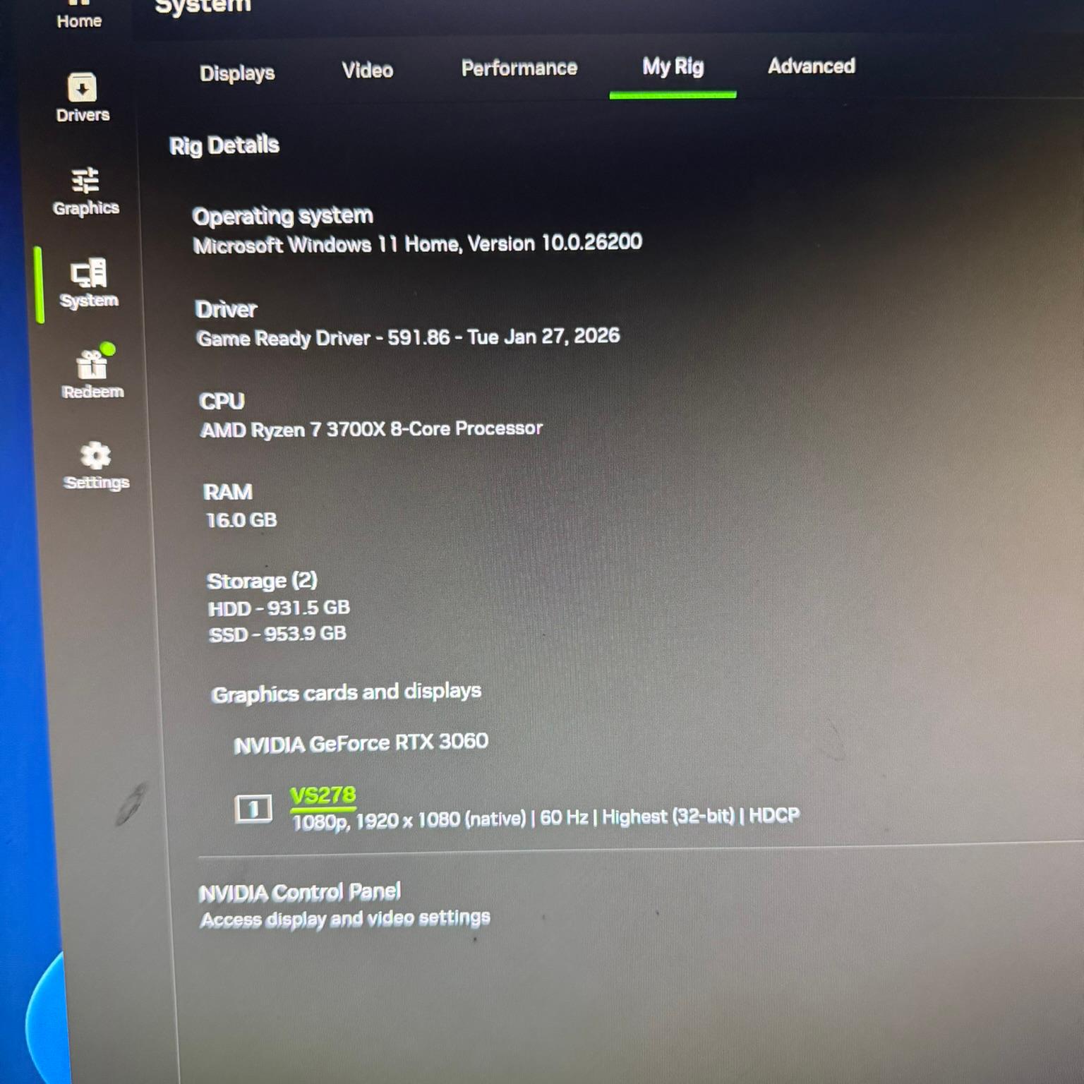 RTX 3060 12GB | Ryzen 7 3700X | Gaming PC | 2TB Storage | Wifi