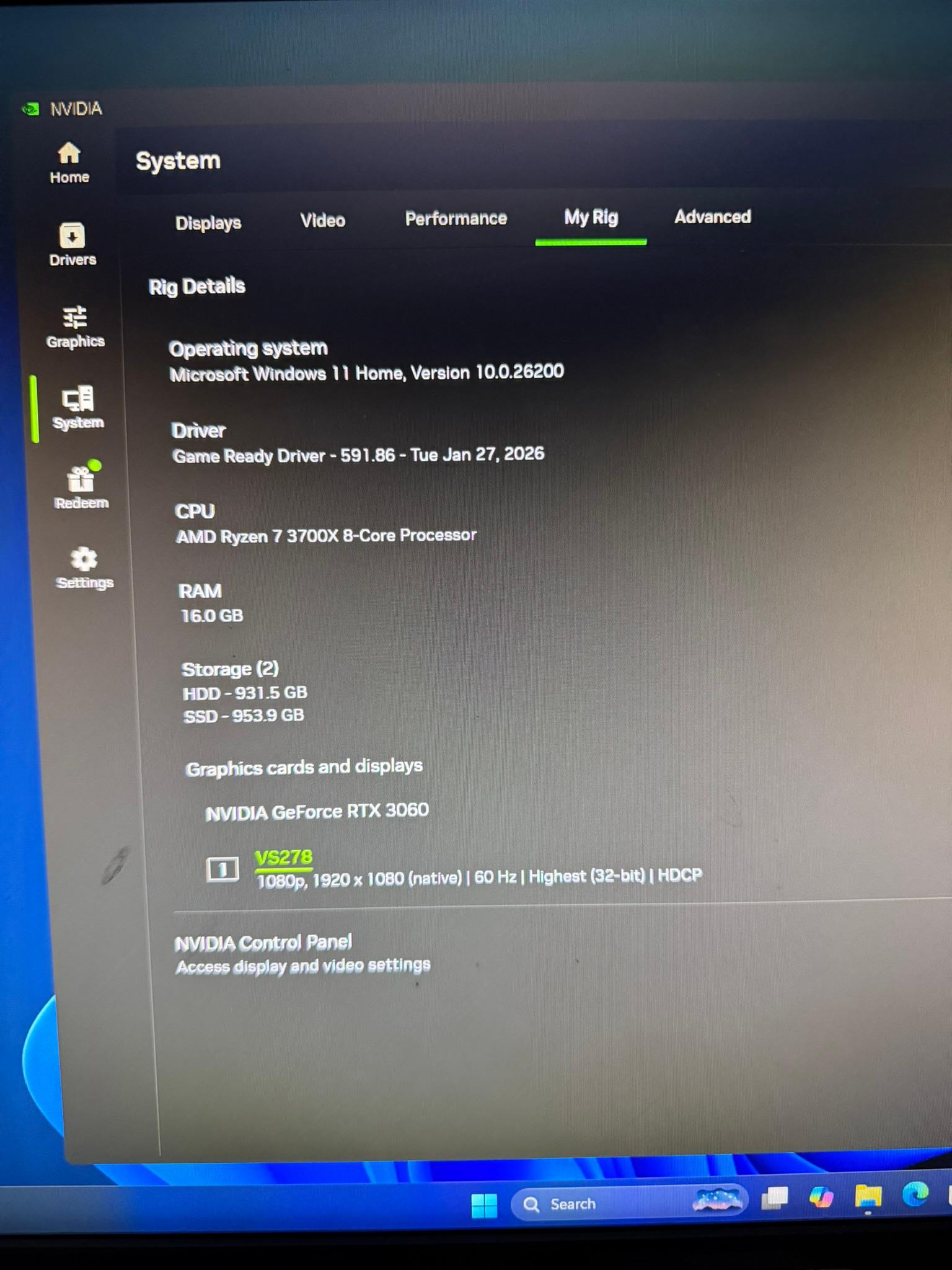 RTX 3060 12GB | Ryzen 7 3700X | Gaming PC | 2TB Storage | Wifi