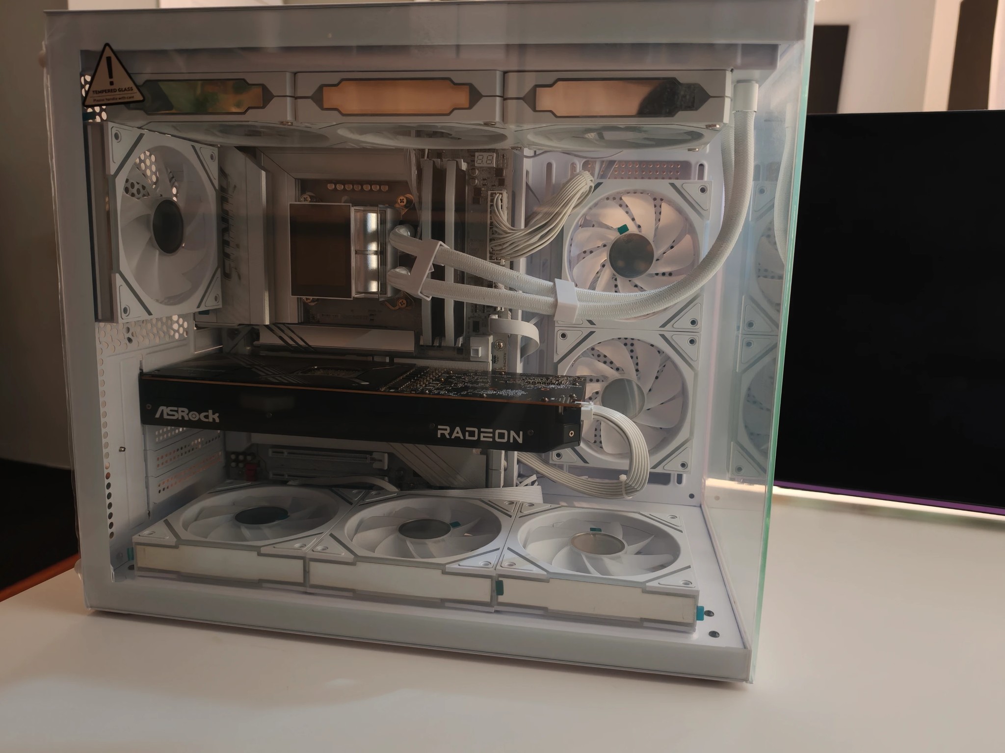 4k Gaming/Productivity Gaming PC! 7900XTX/9070XT, Intel 265K,10X Infinity Mirror Fans+Screen!