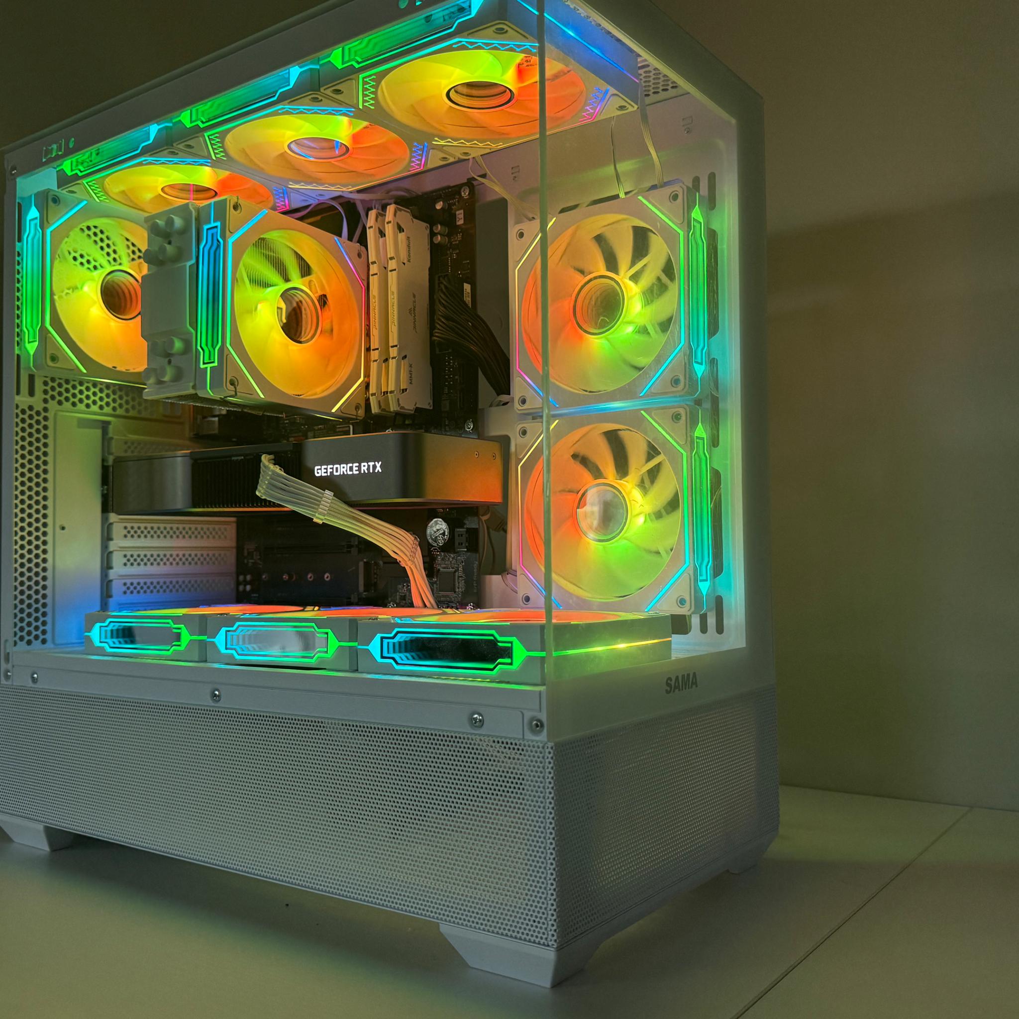 White RTX 3080 Gaming PC (Ryzen 7 5700 X3d)